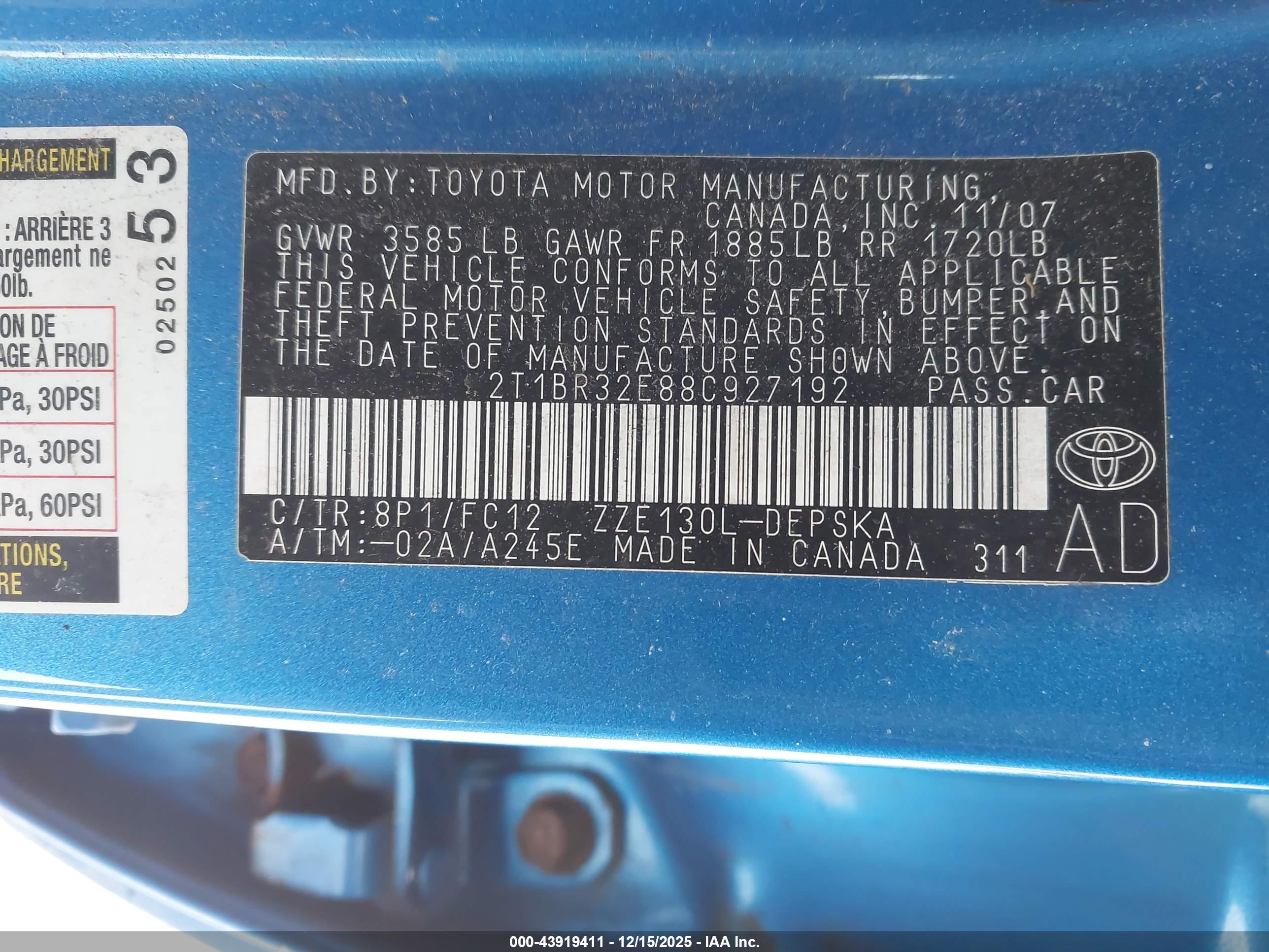TOYOTA COROLLA image 9