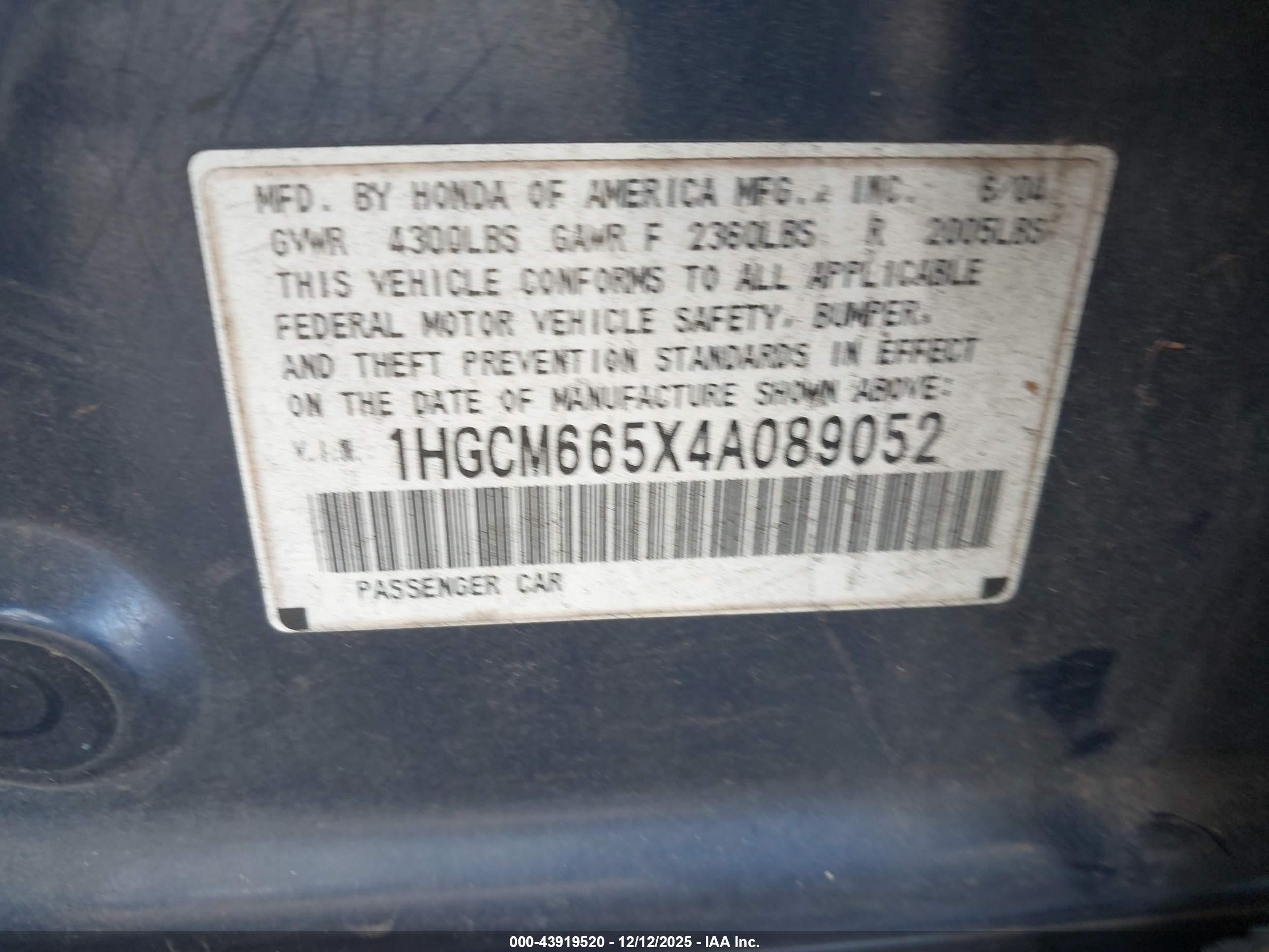 HONDA ACCORD image 9