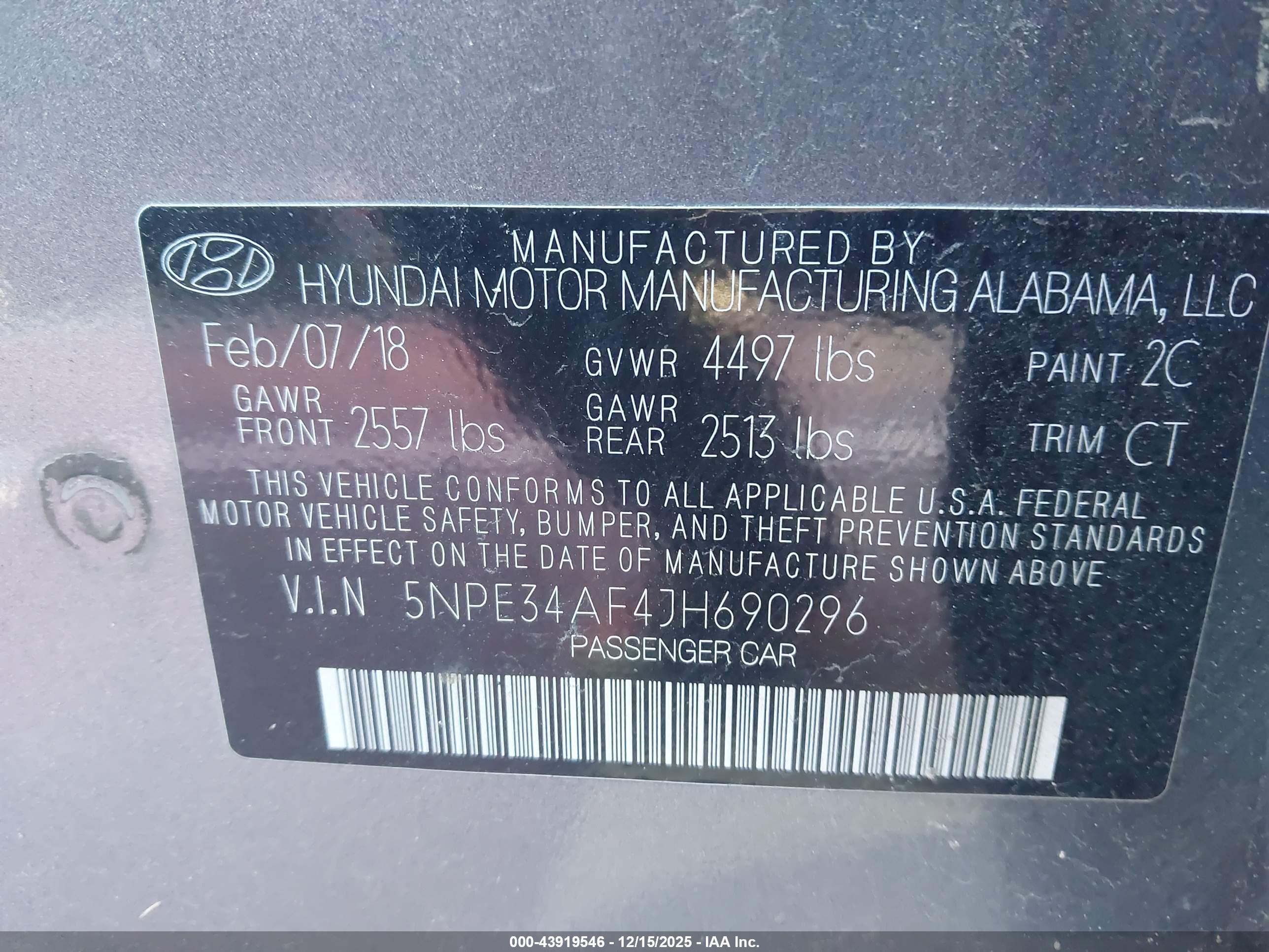 HYUNDAI SONATA image 9