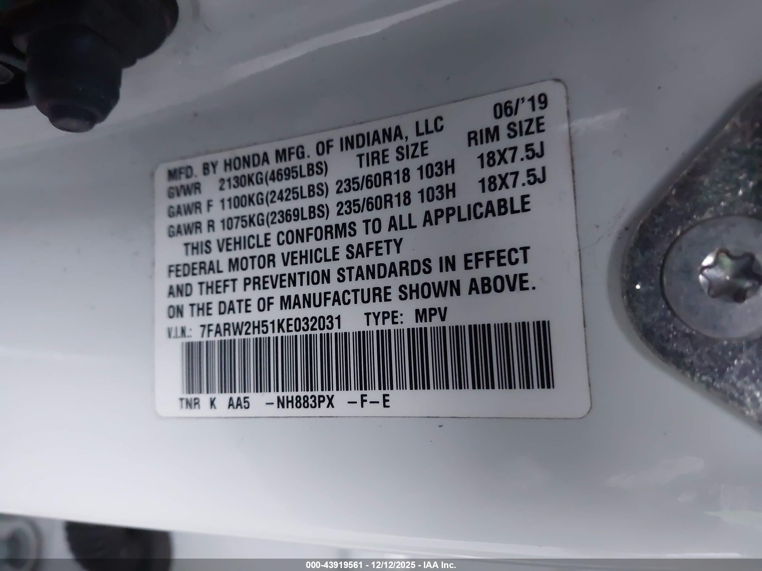 HONDA CR-V image 9