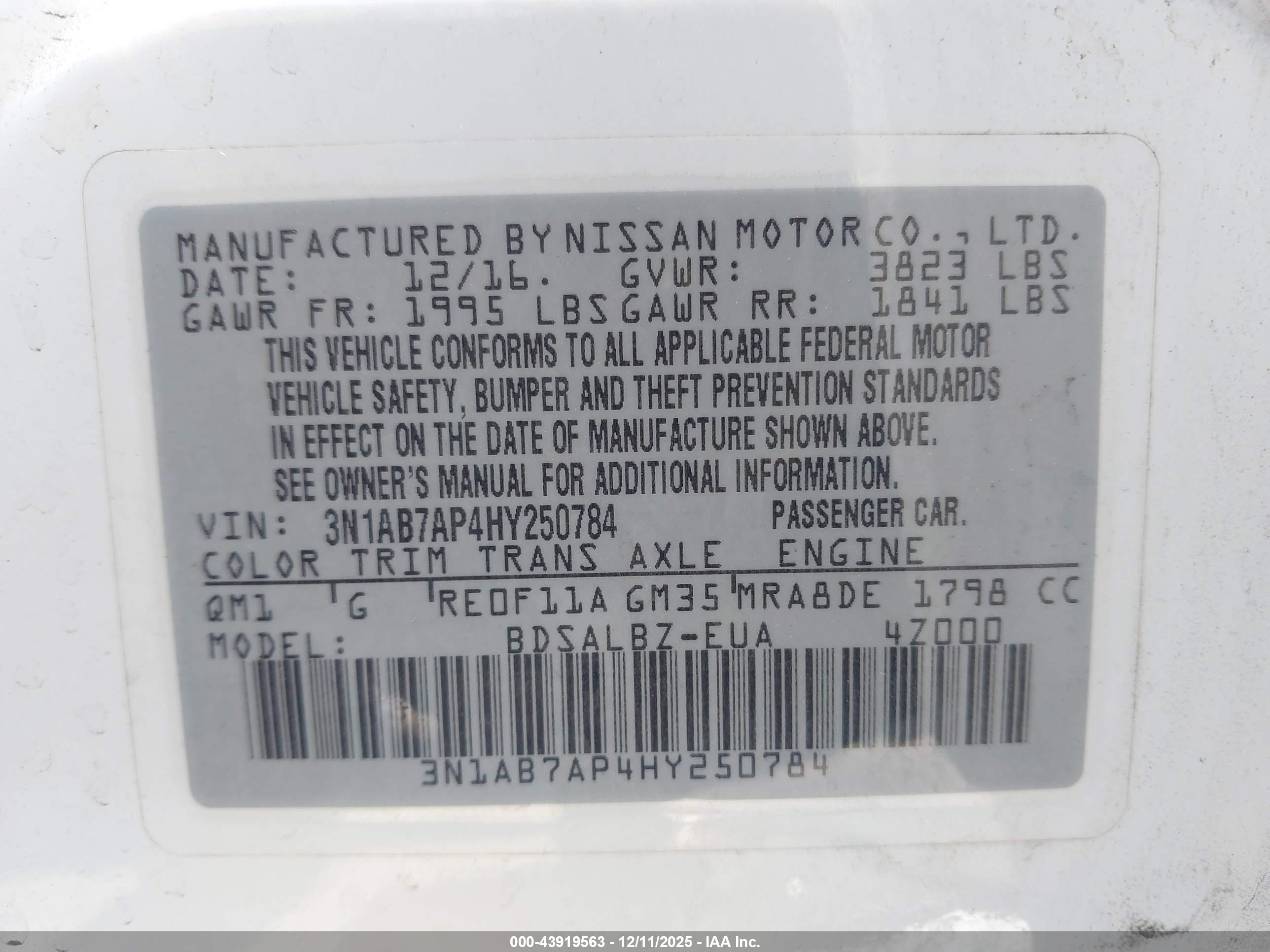 NISSAN SENTRA image 9