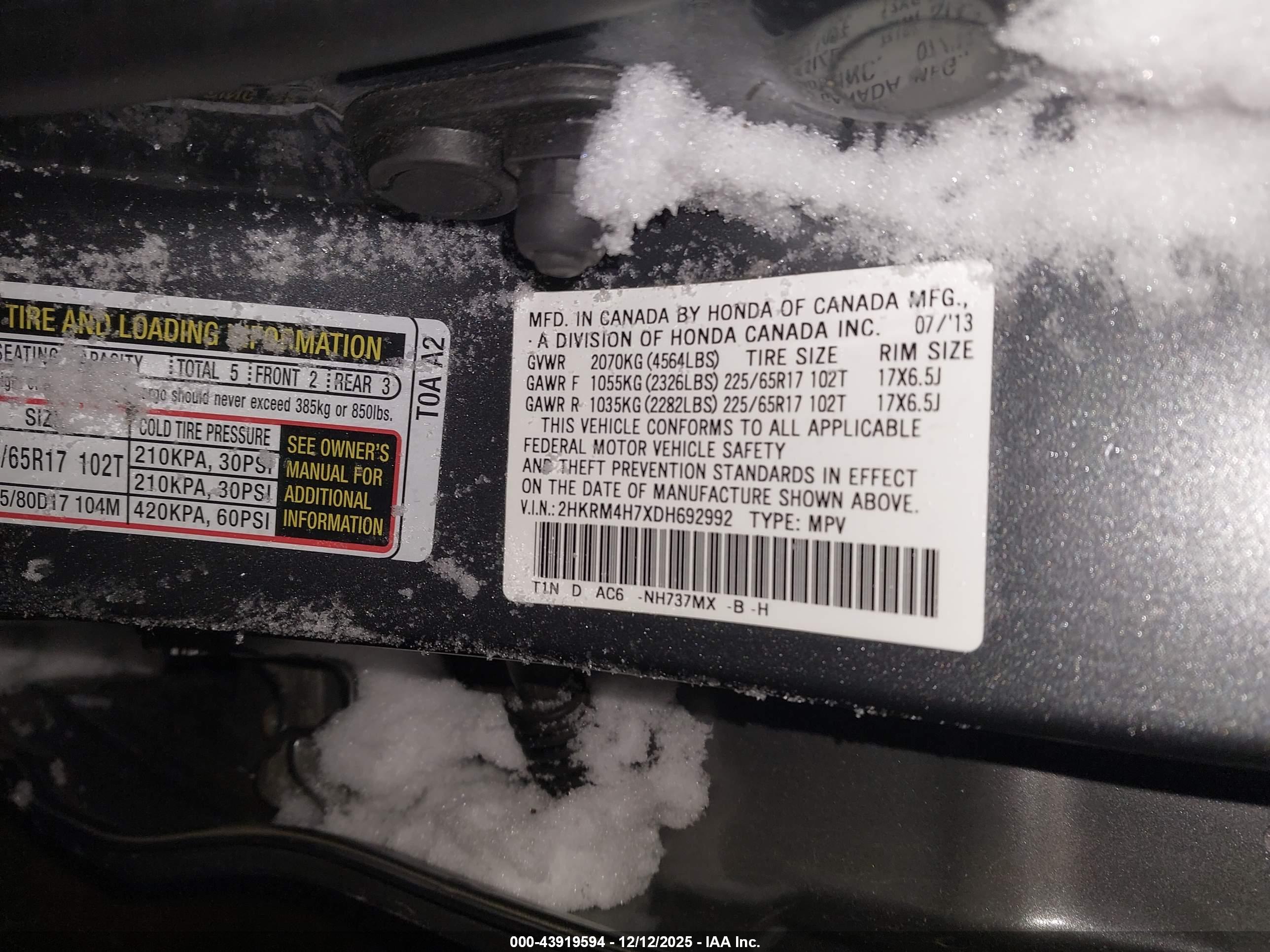 HONDA CR-V image 9