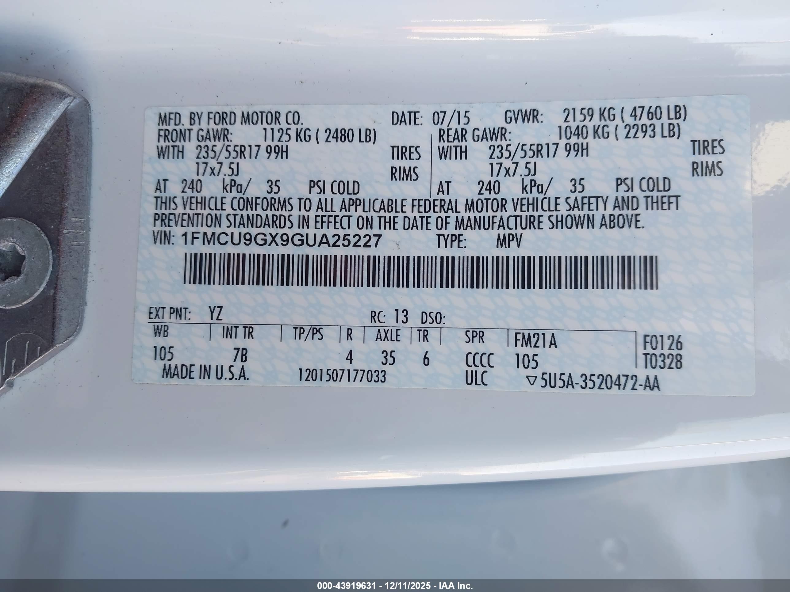 FORD ESCAPE image 9