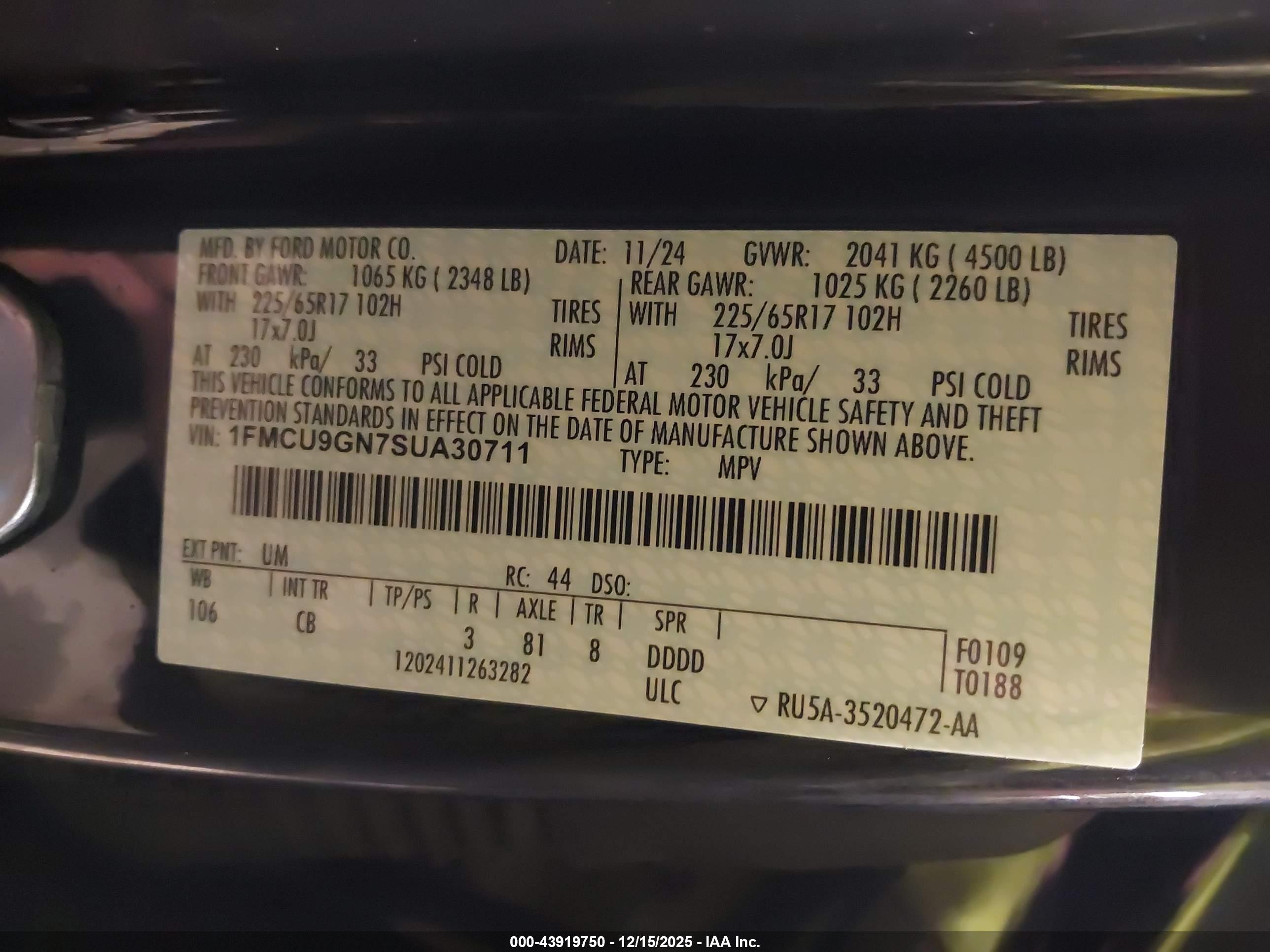 FORD ESCAPE image 9