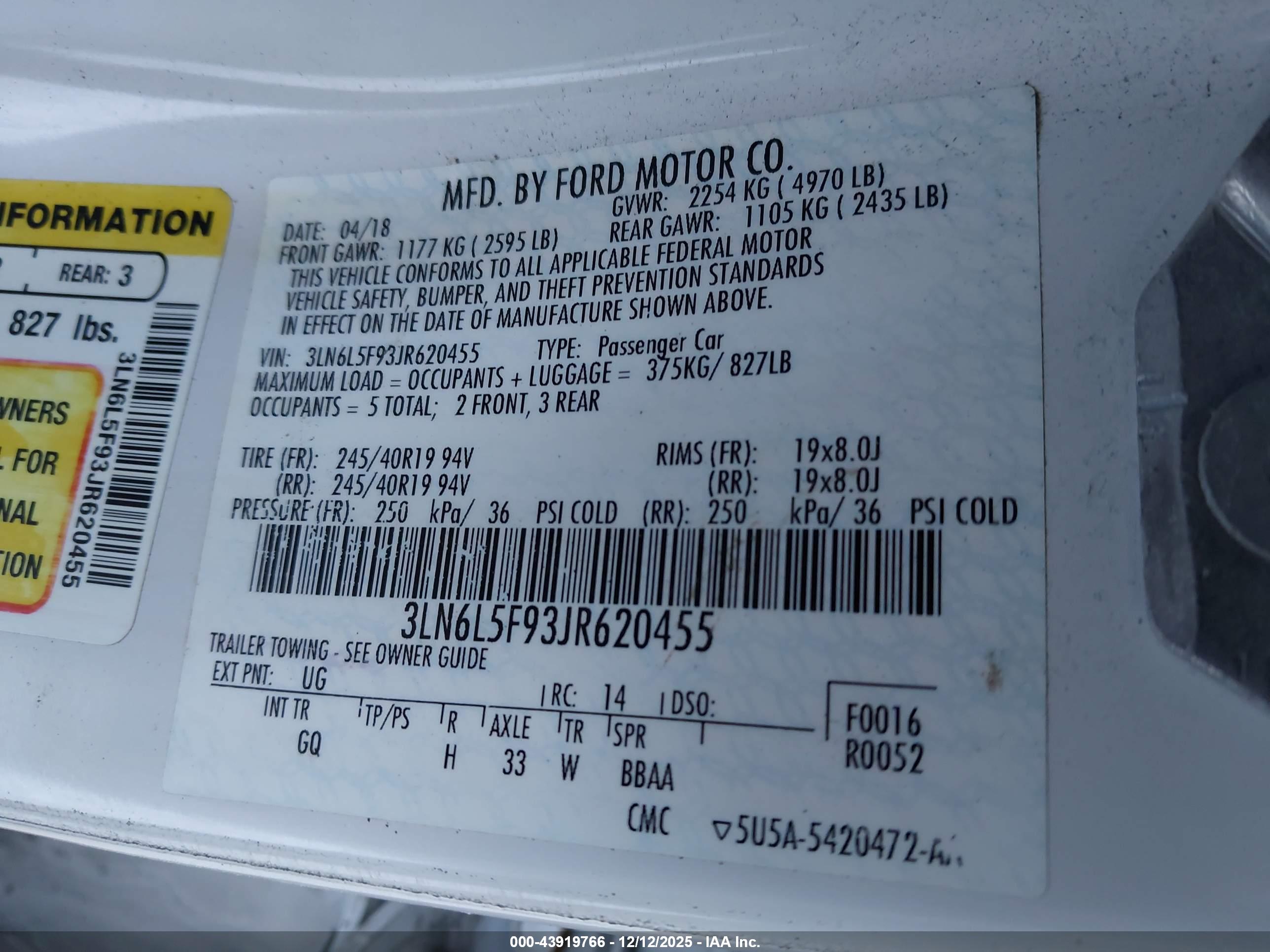 LINCOLN MKZ image 9