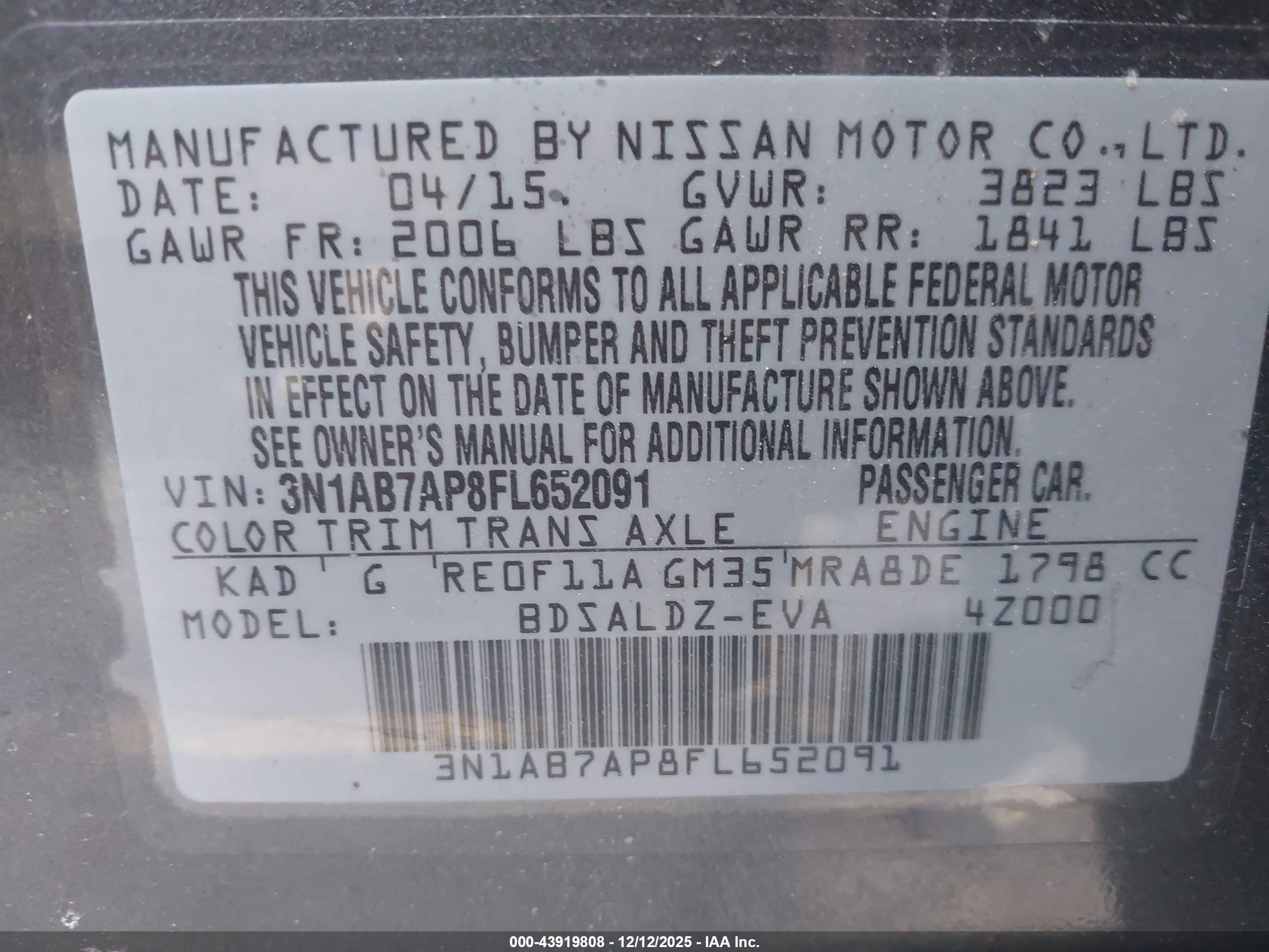 NISSAN SENTRA image 9