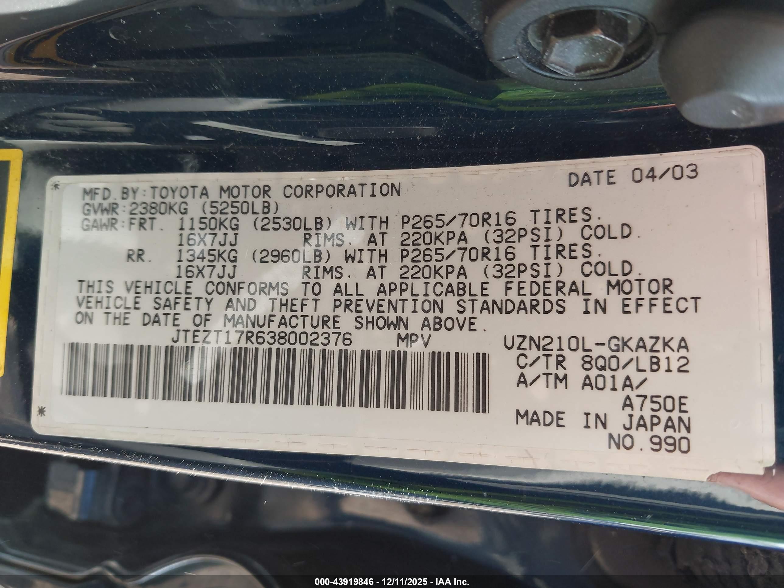 TOYOTA 4RUNNER image 9