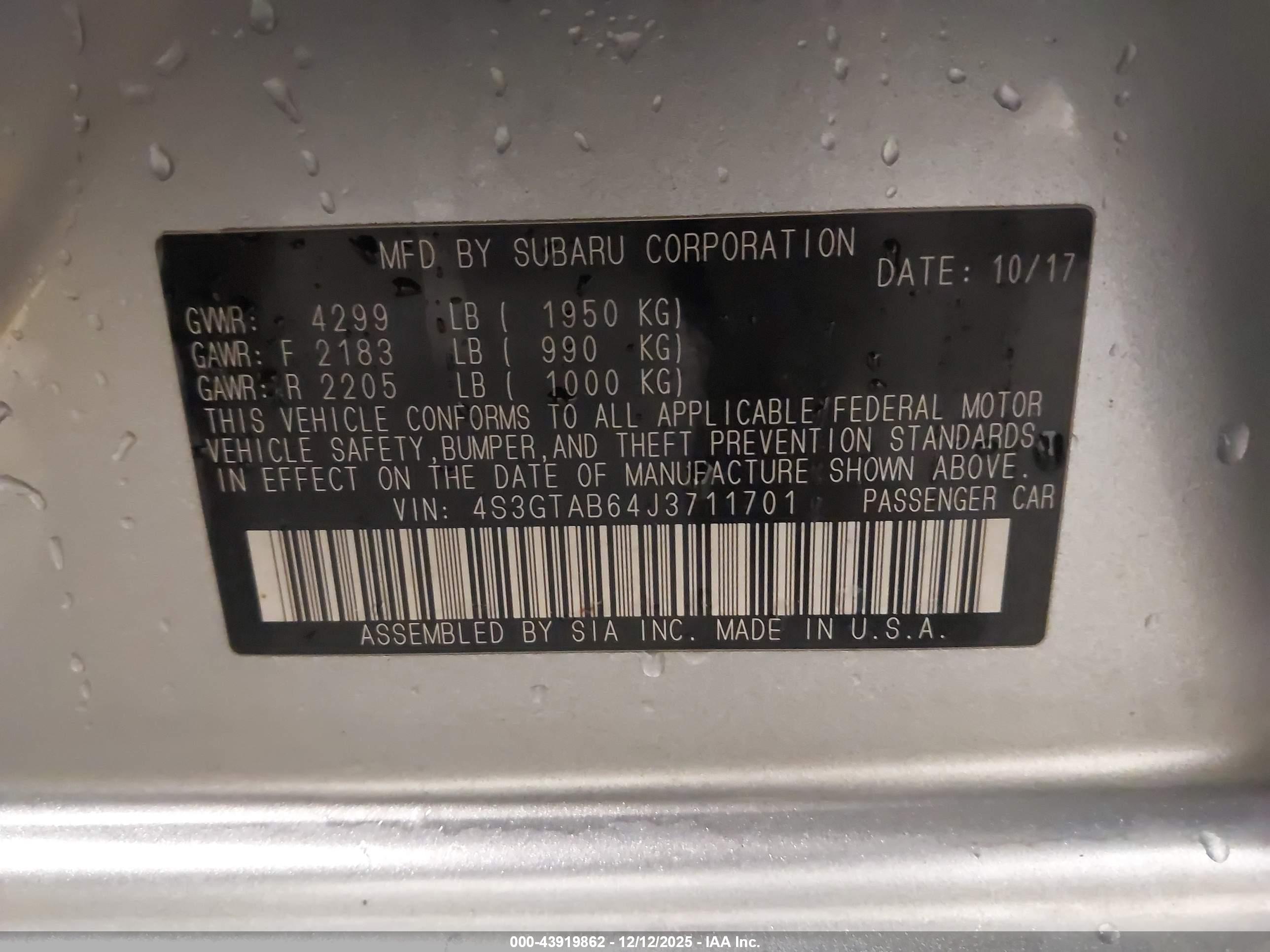SUBARU IMPREZA image 9