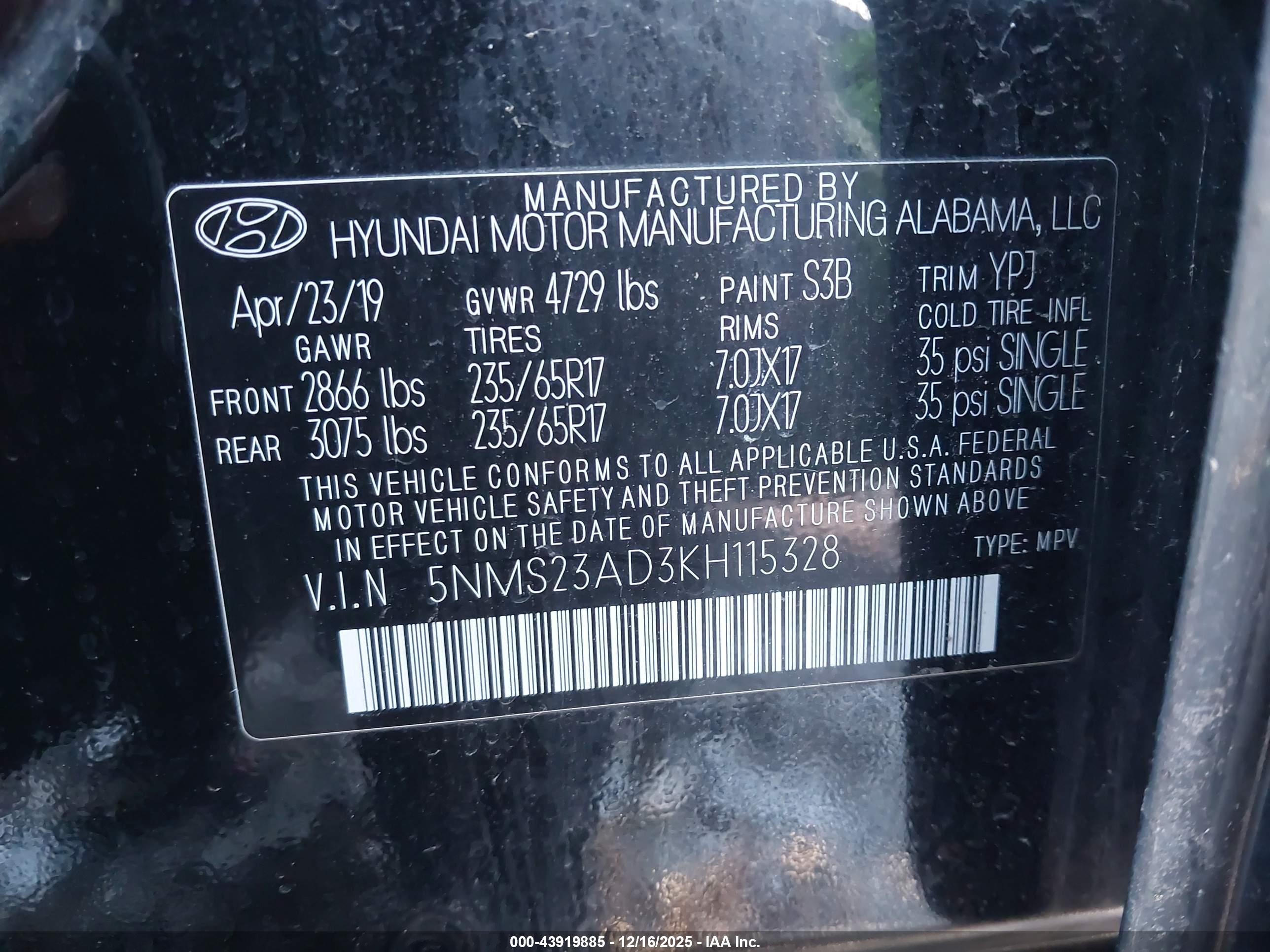 HYUNDAI SANTA image 9