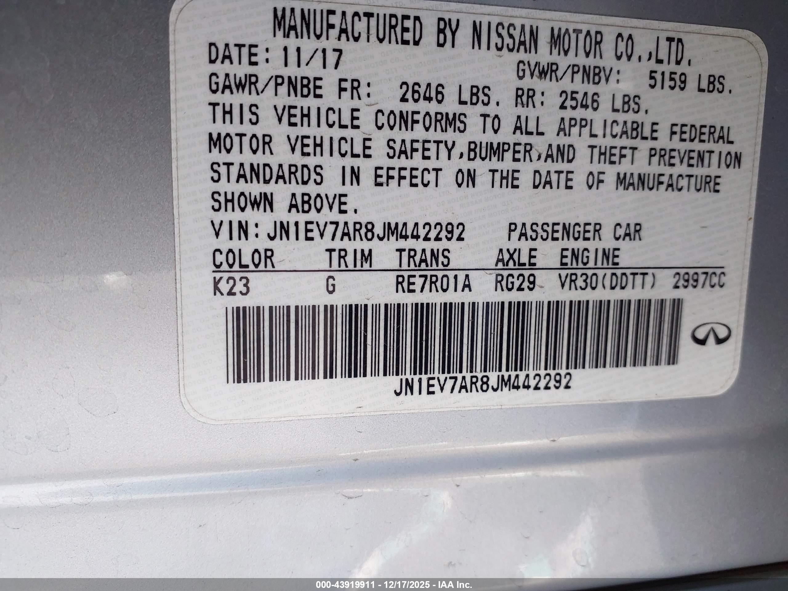 INFINITI Q50 image 9