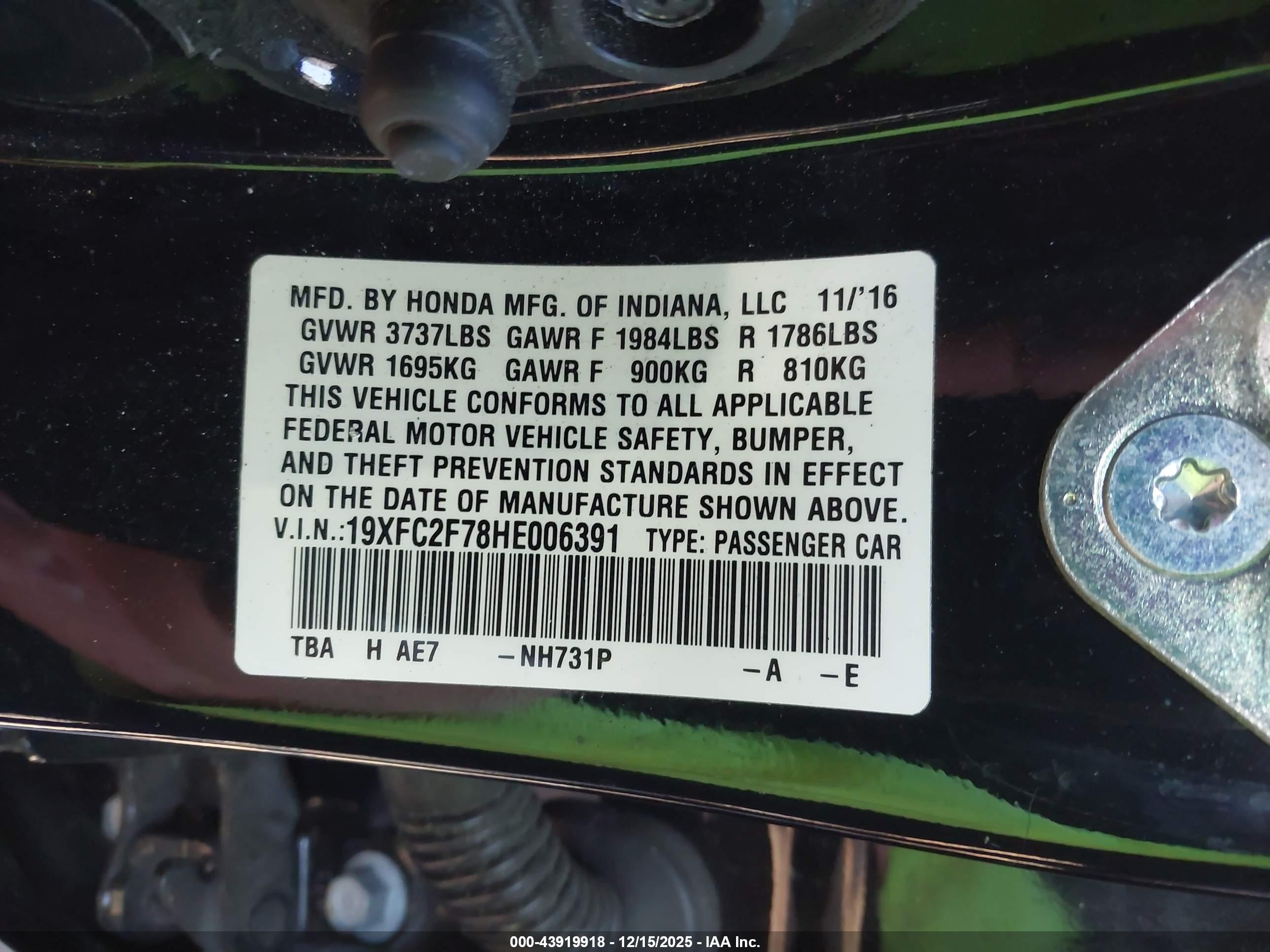 HONDA CIVIC image 9