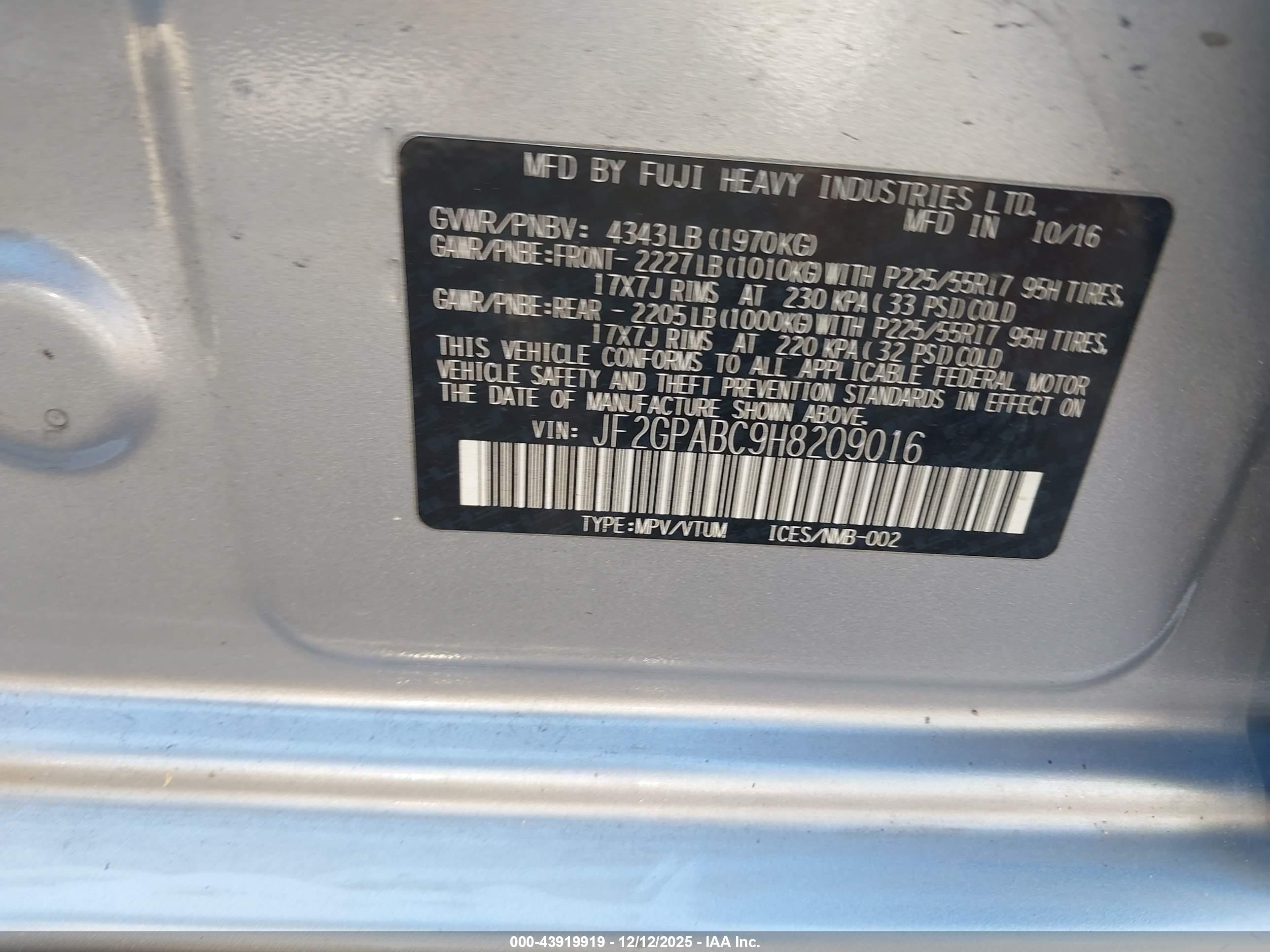 SUBARU CROSSTREK image 9
