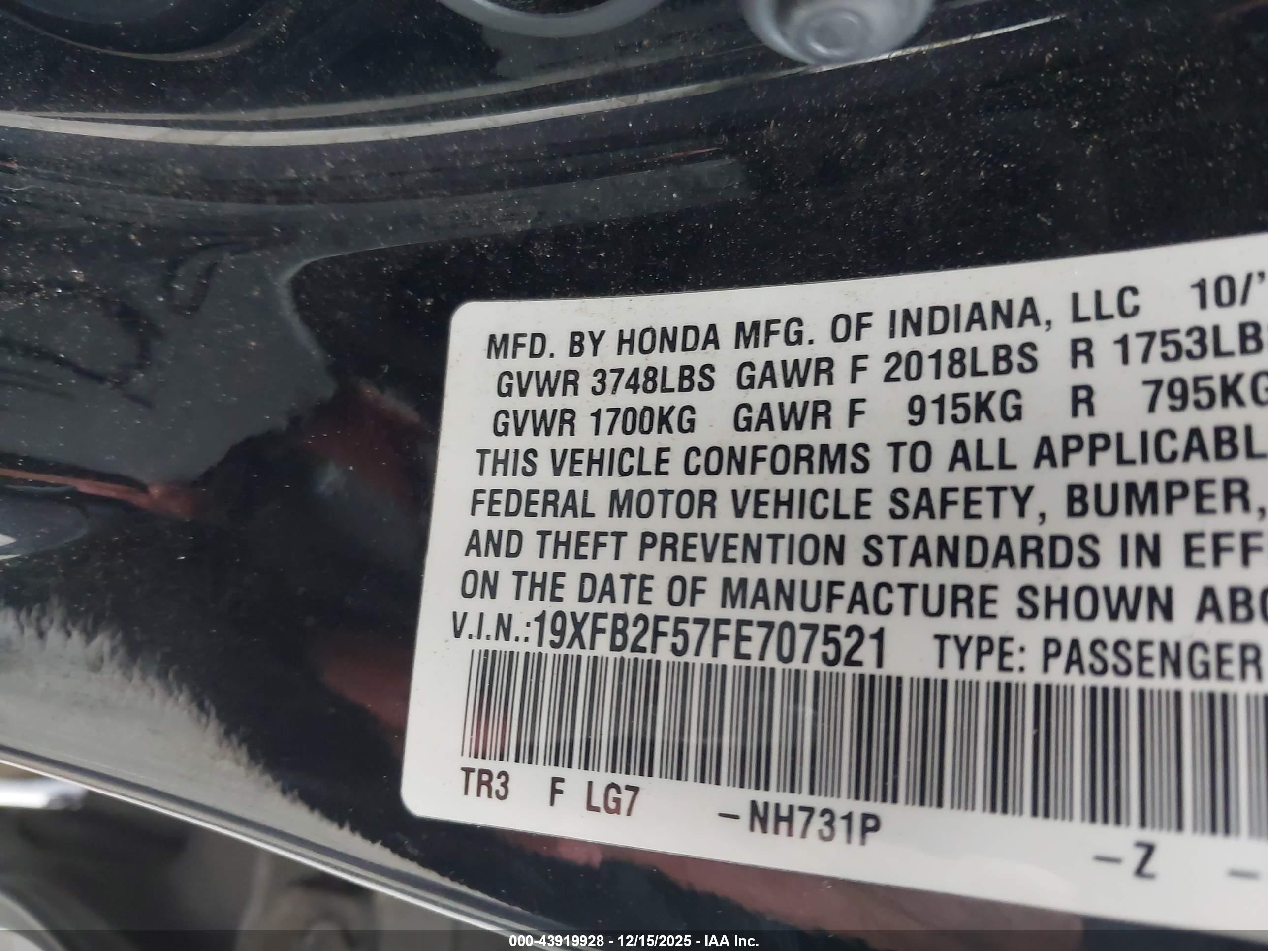 HONDA CIVIC image 9