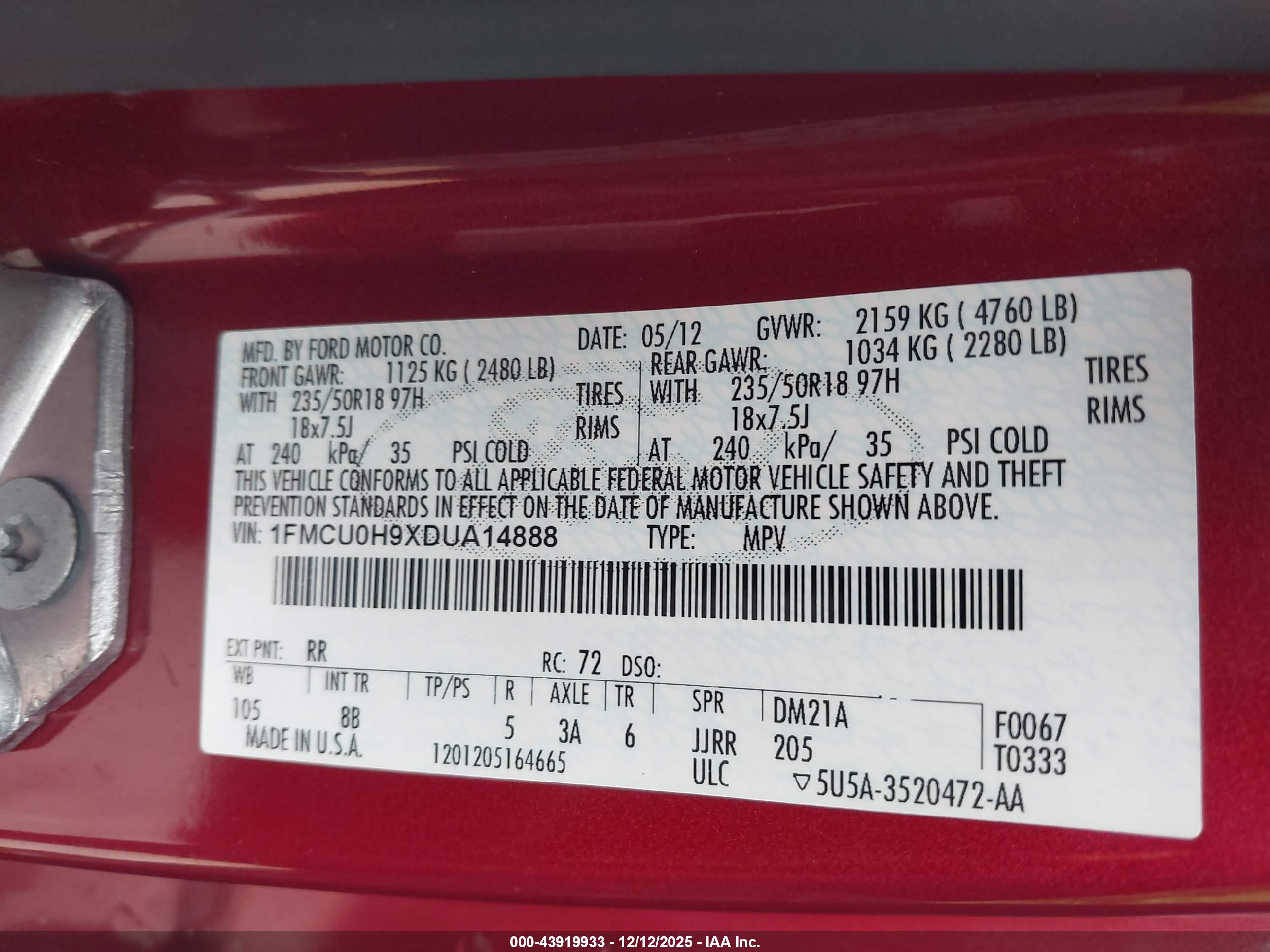 FORD ESCAPE image 9