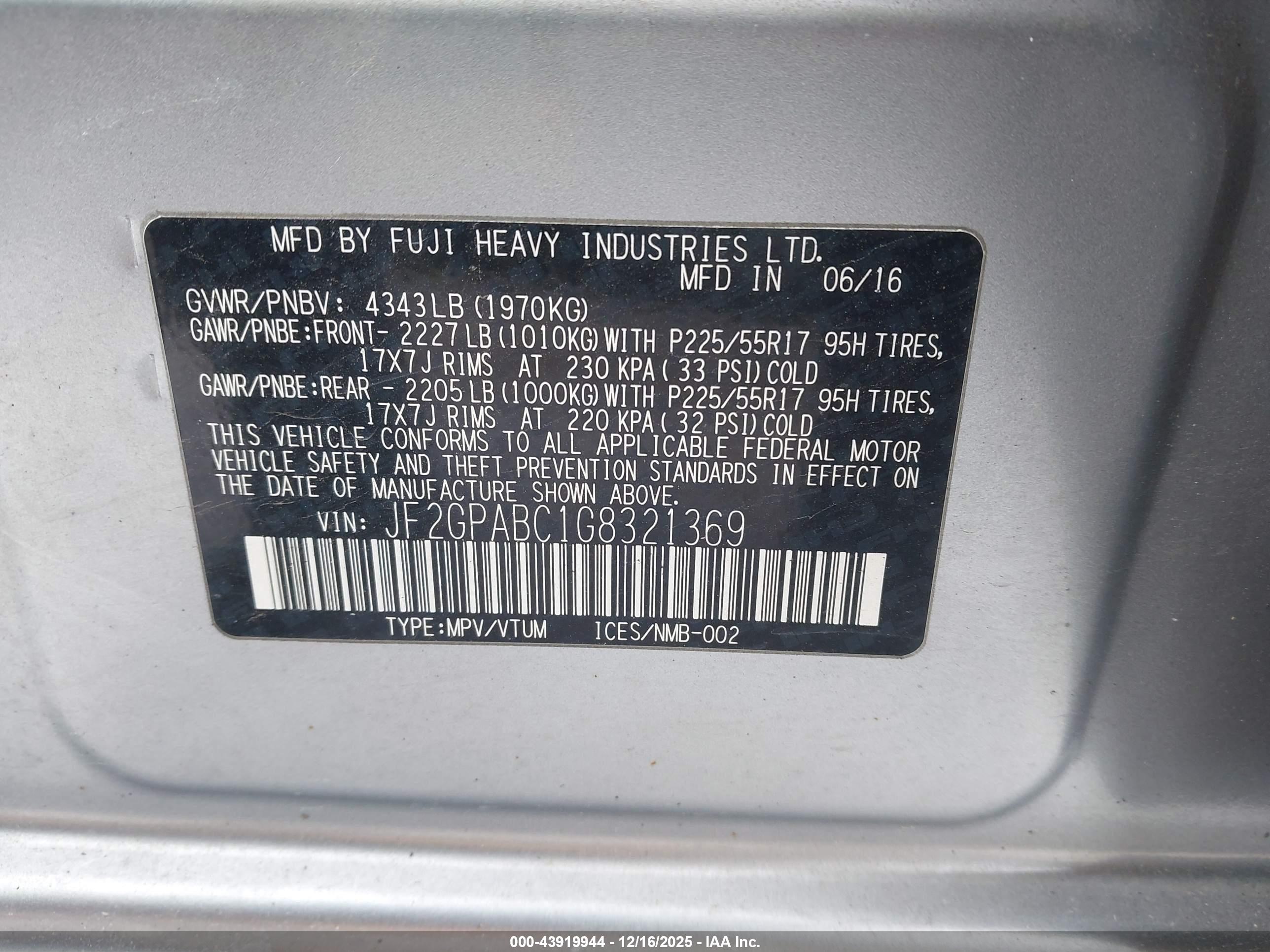 SUBARU CROSSTREK image 9