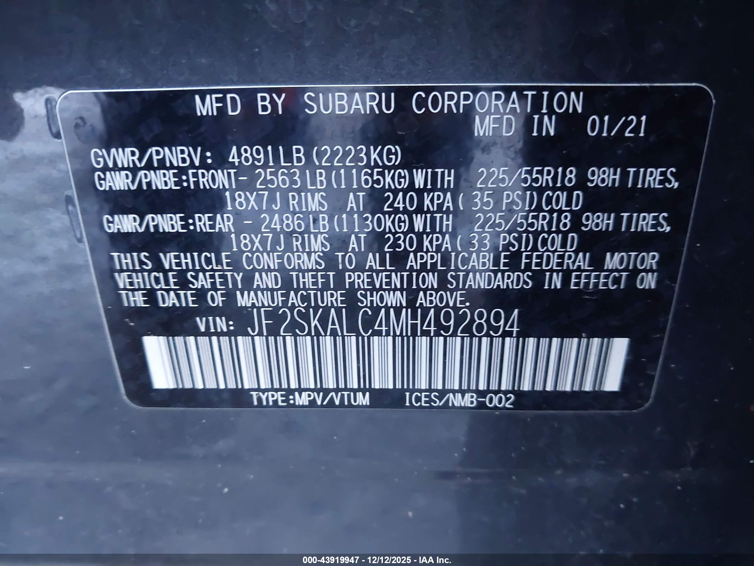 SUBARU FORESTER image 9