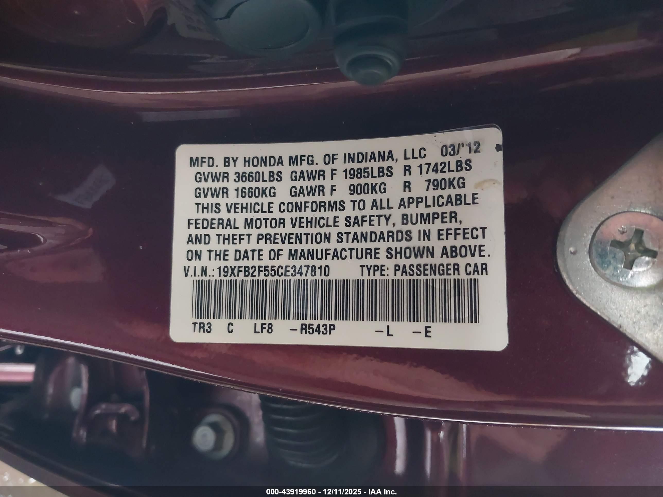 HONDA CIVIC image 9