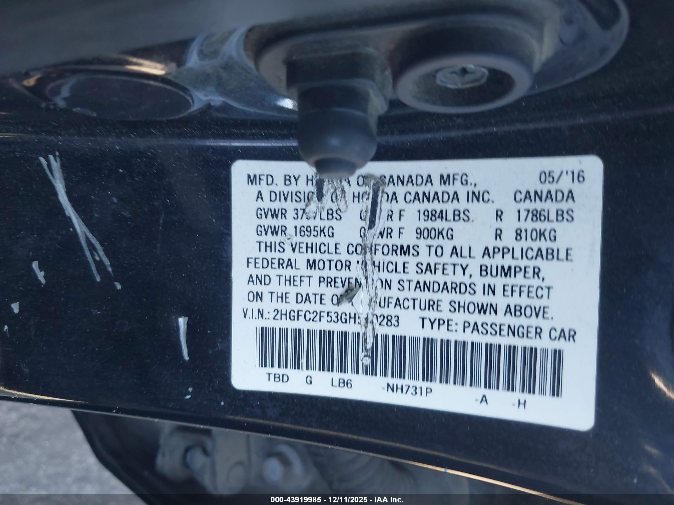 HONDA CIVIC image 9
