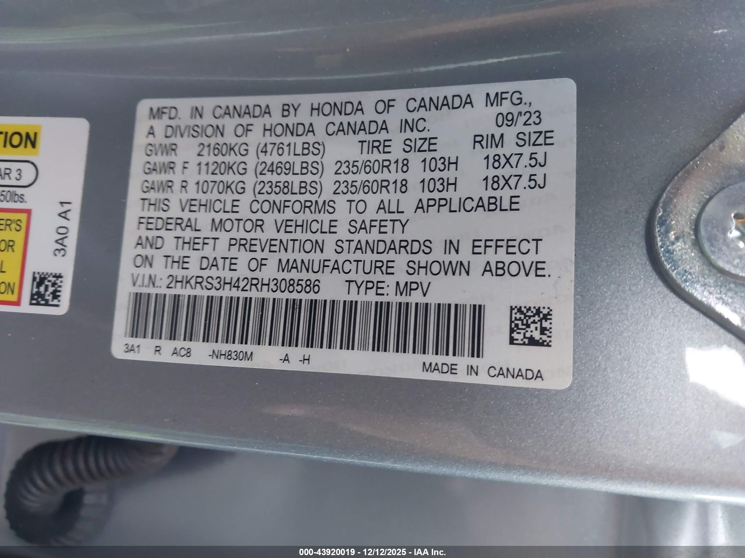 HONDA CR-V image 9