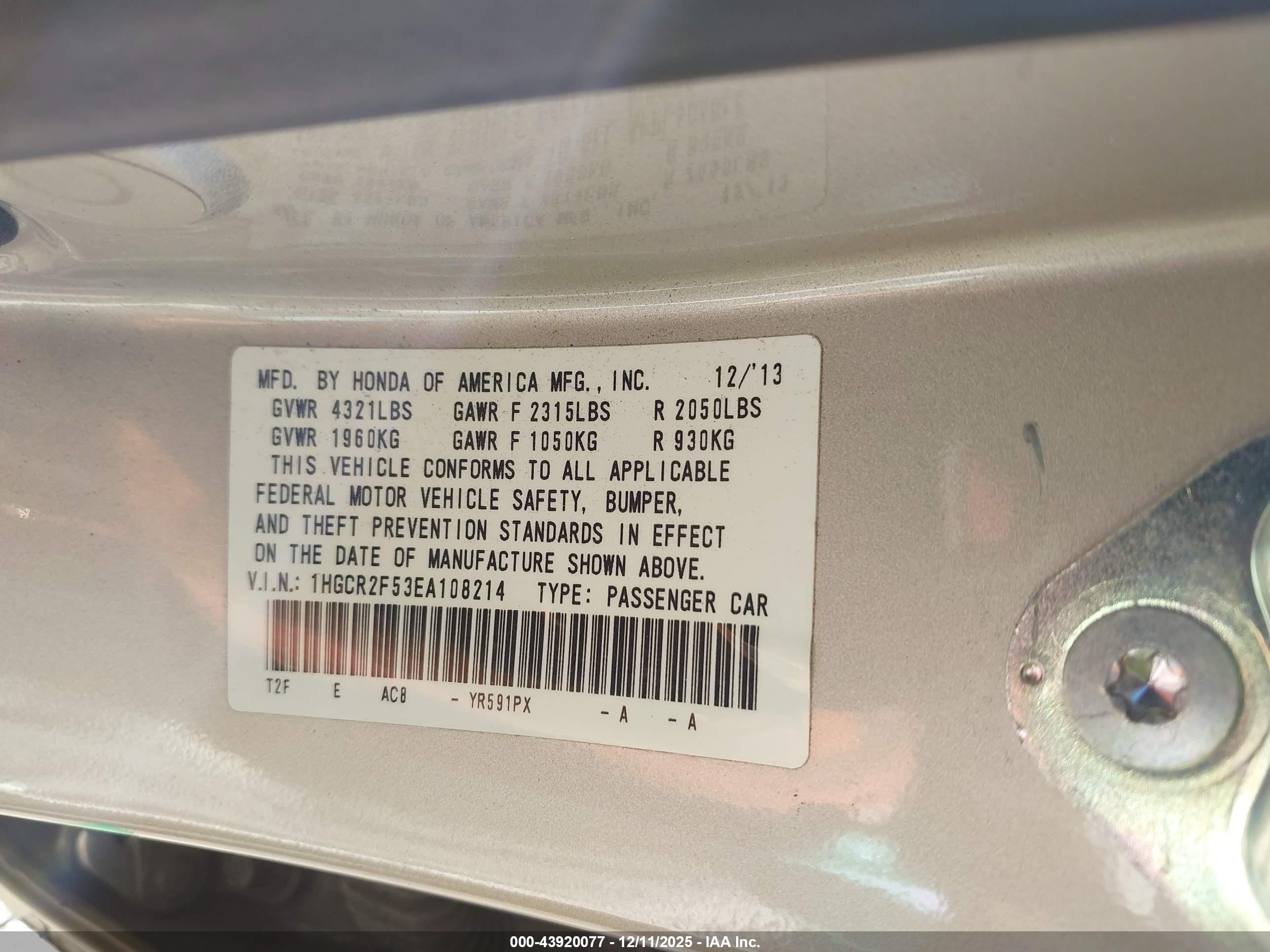 HONDA ACCORD image 9