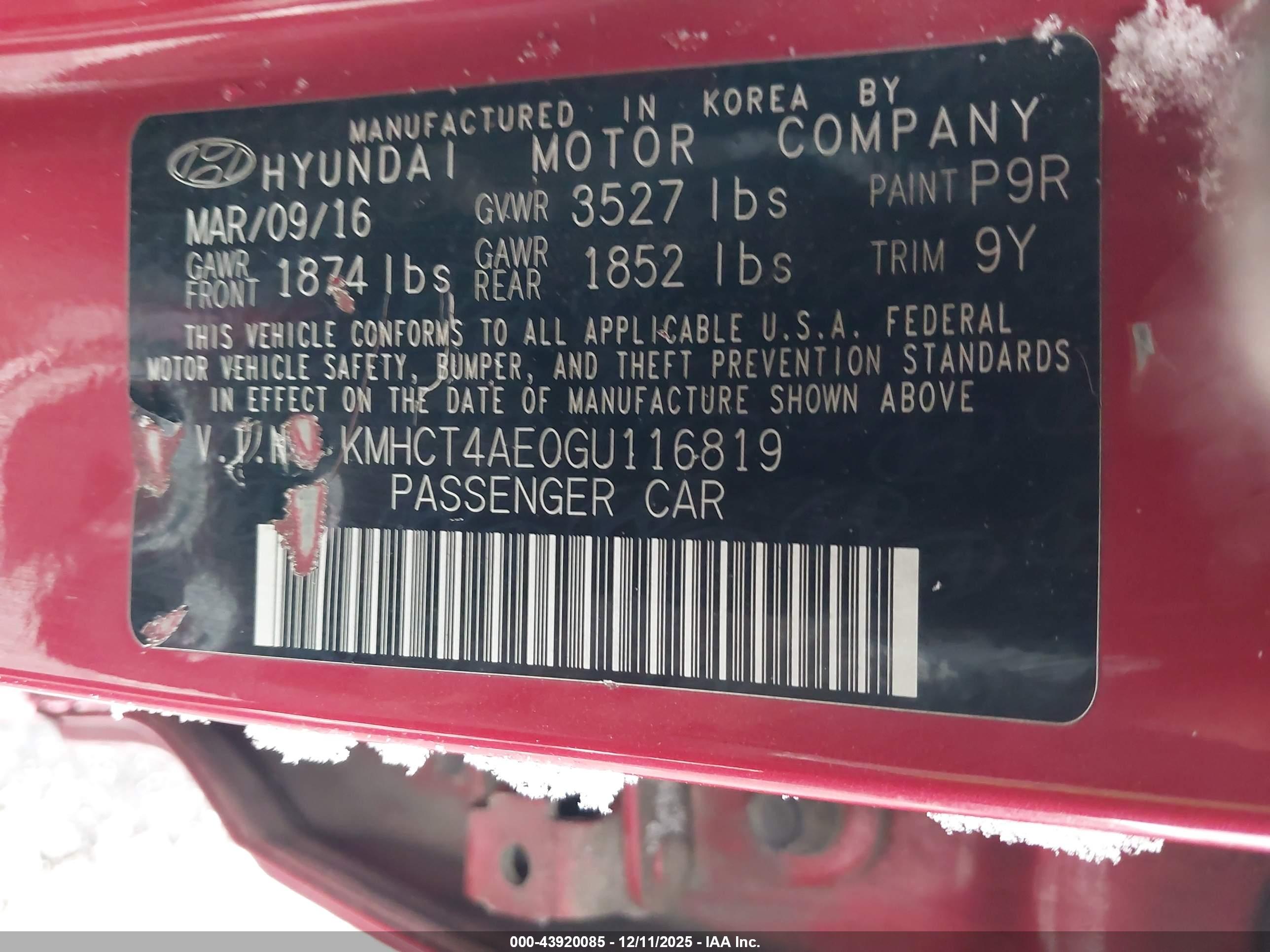 HYUNDAI ACCENT image 9