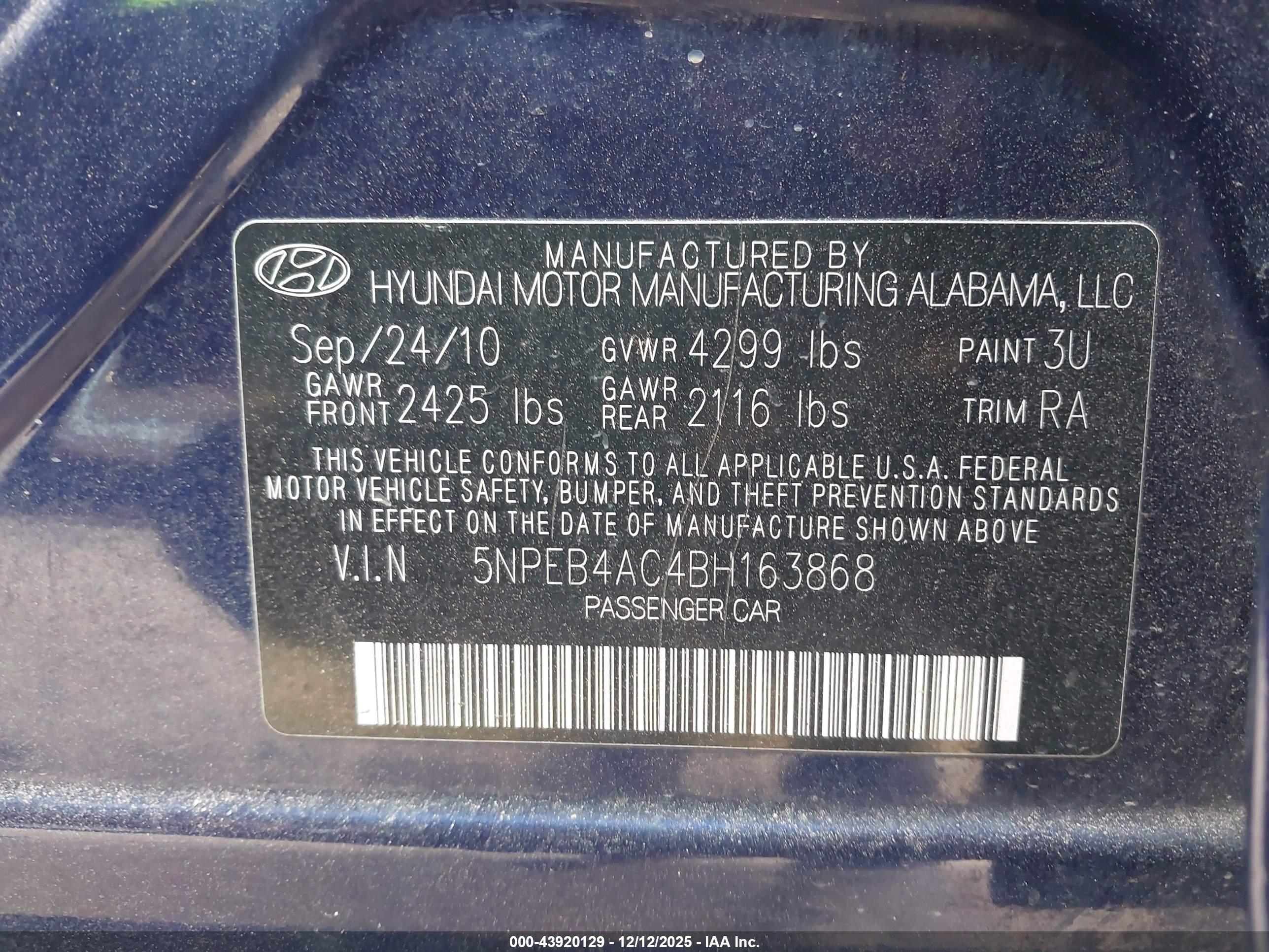 HYUNDAI SONATA image 9