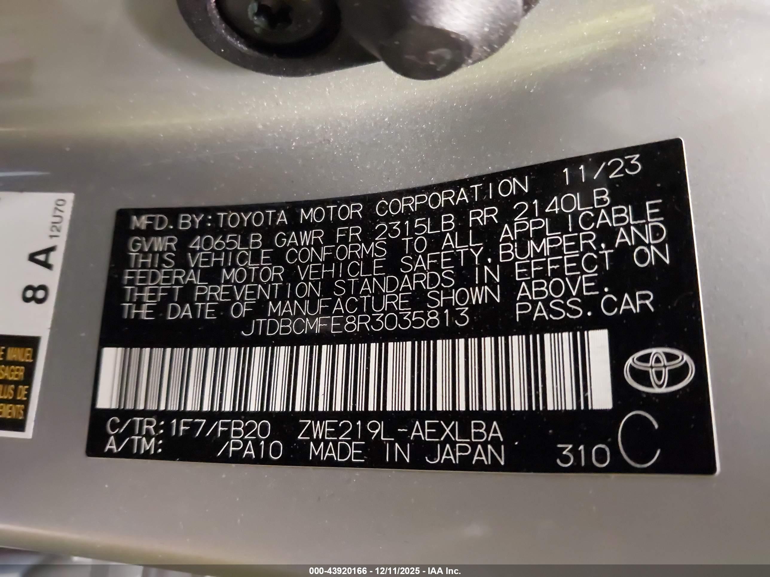 TOYOTA COROLLA image 9