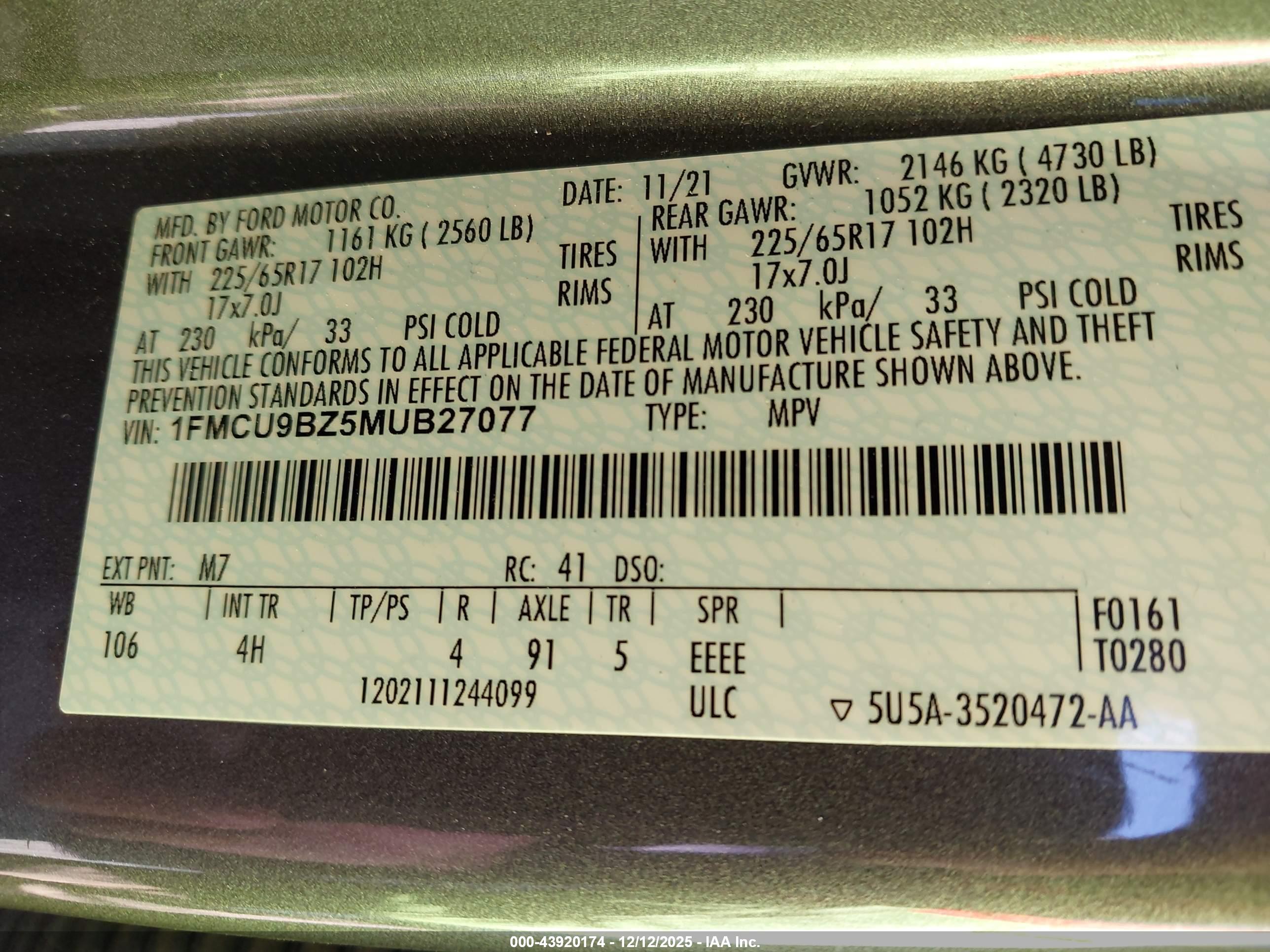 FORD ESCAPE image 9