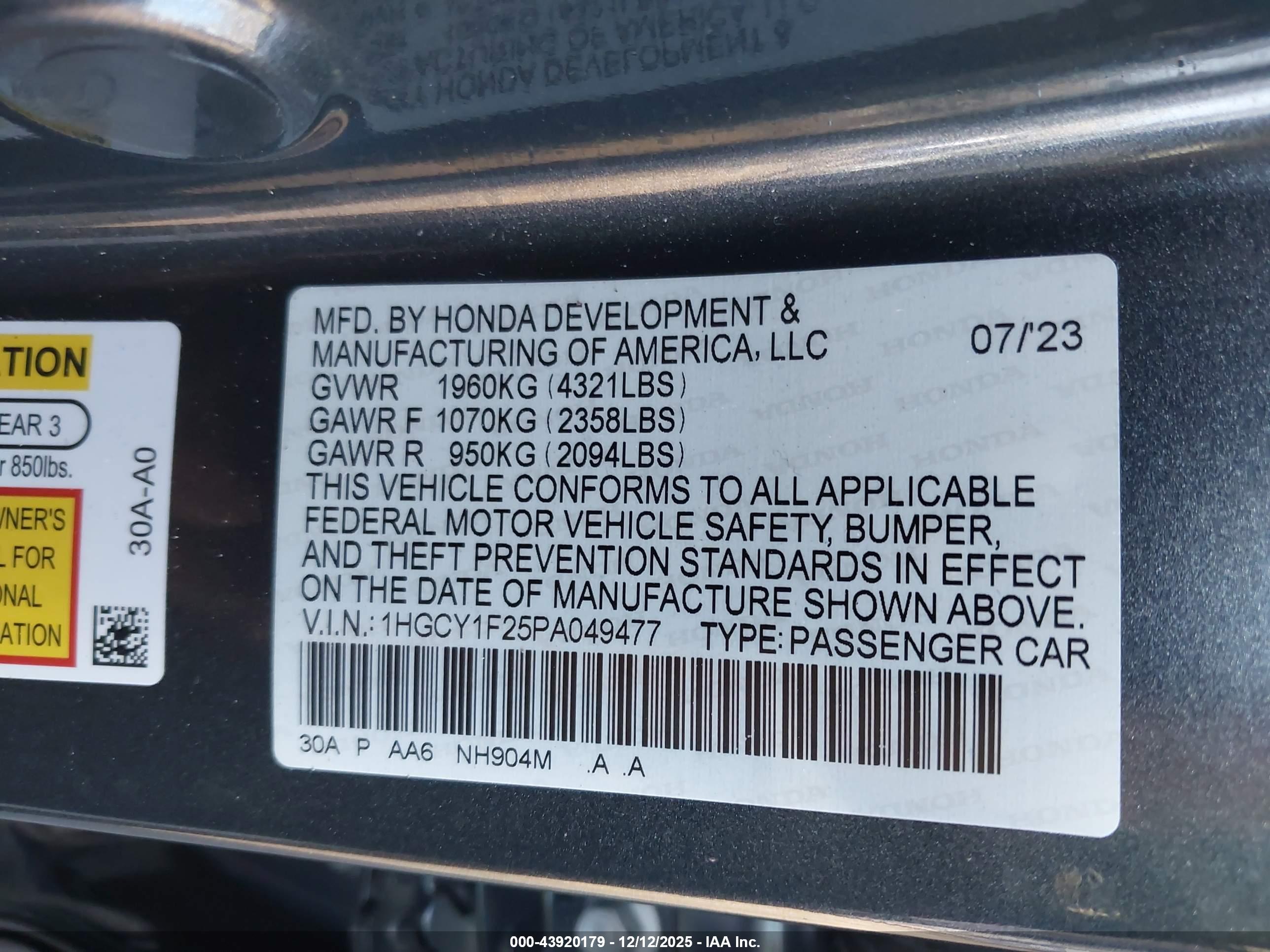 HONDA ACCORD image 9
