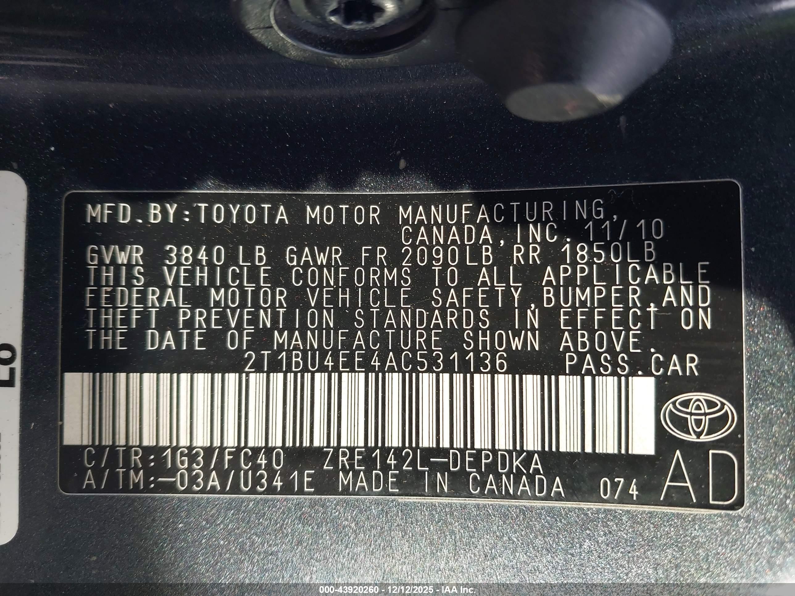 TOYOTA COROLLA image 9