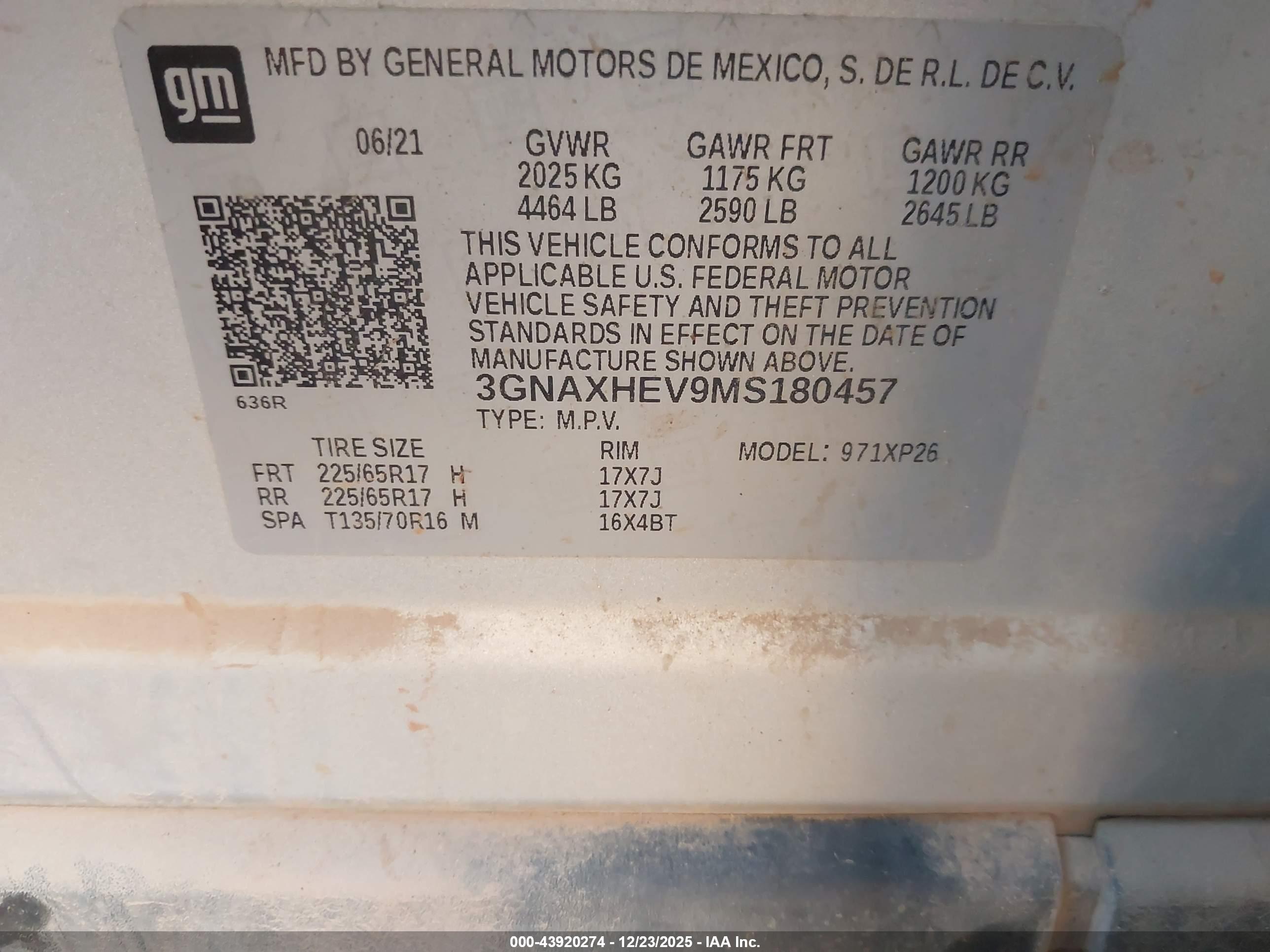 CHEVROLET EQUINOX image 9