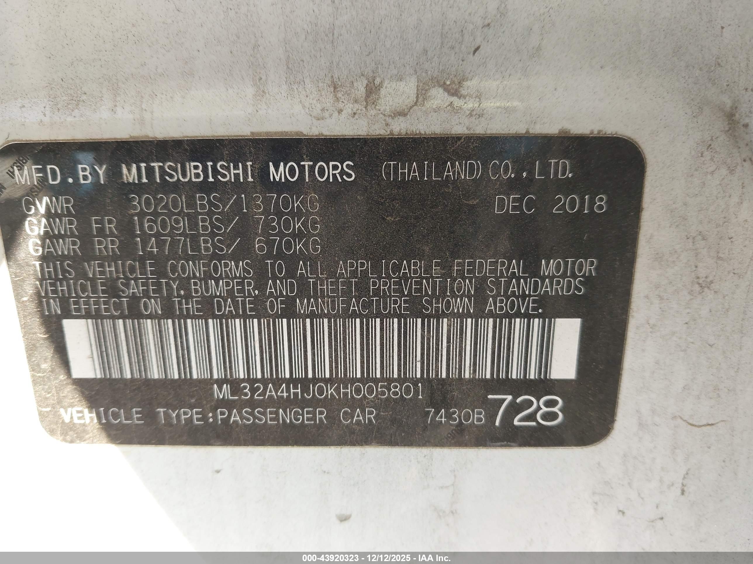 MITSUBISHI MIRAGE image 9