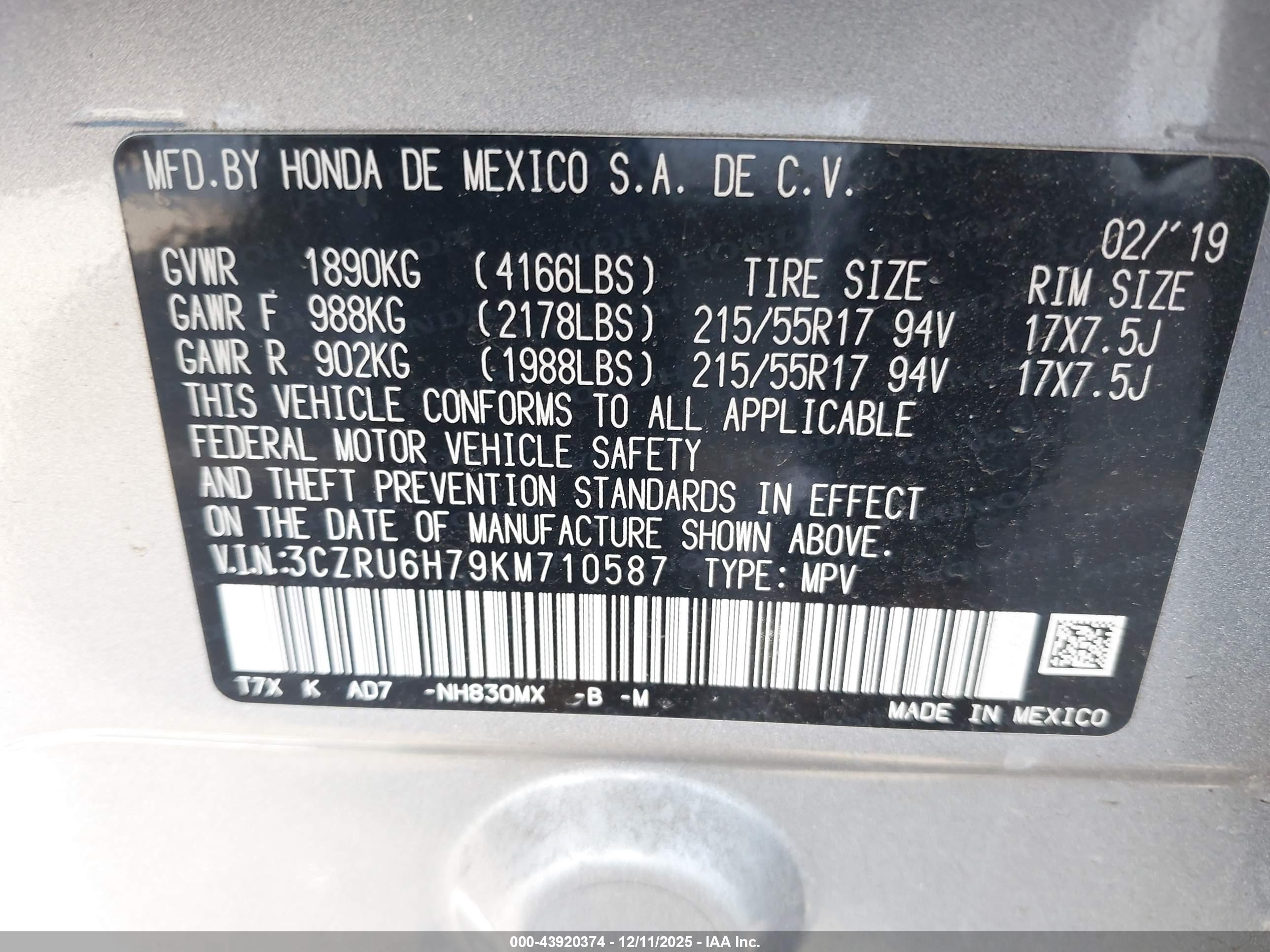 HONDA HR-V image 9