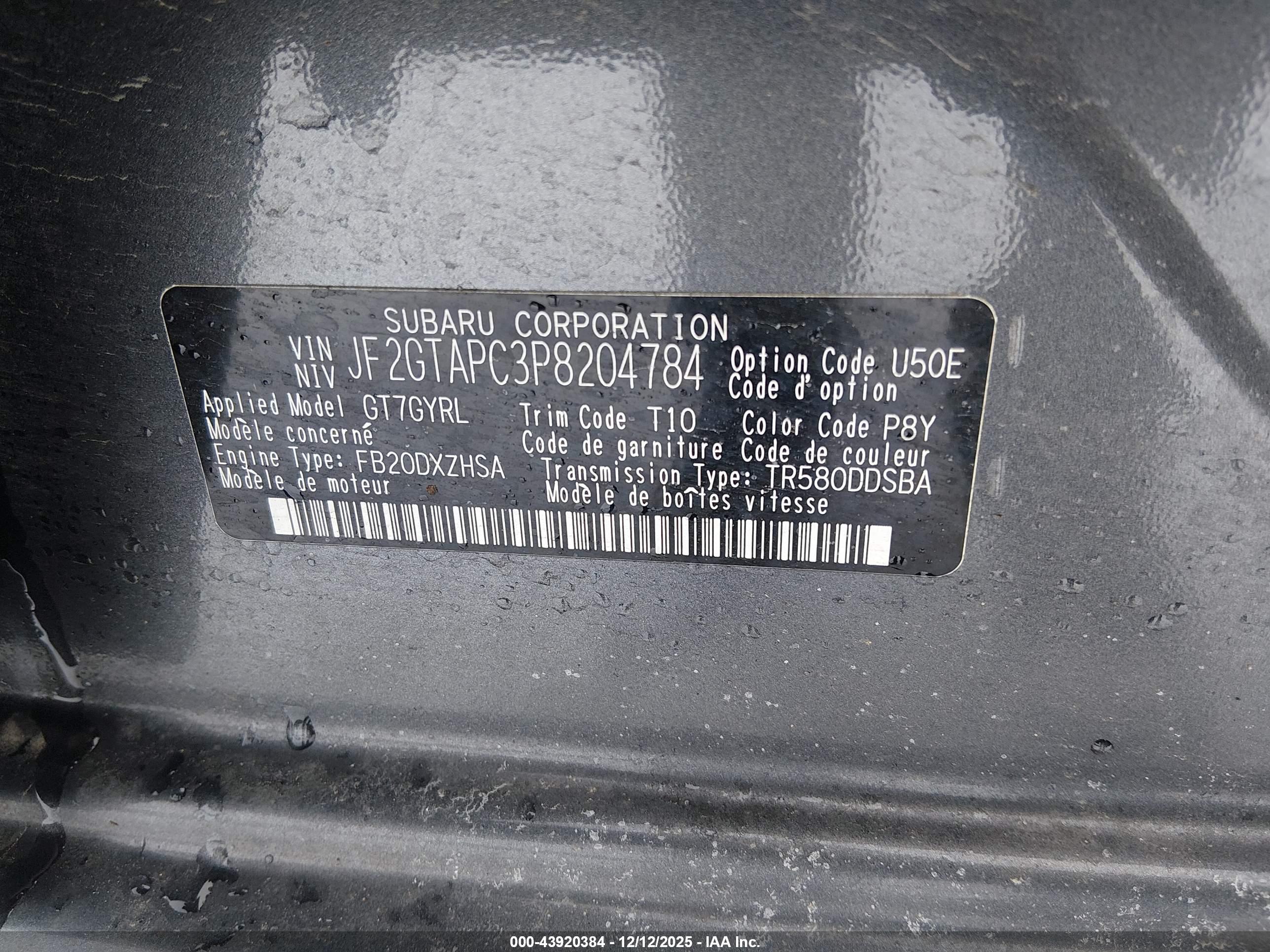SUBARU CROSSTREK image 9