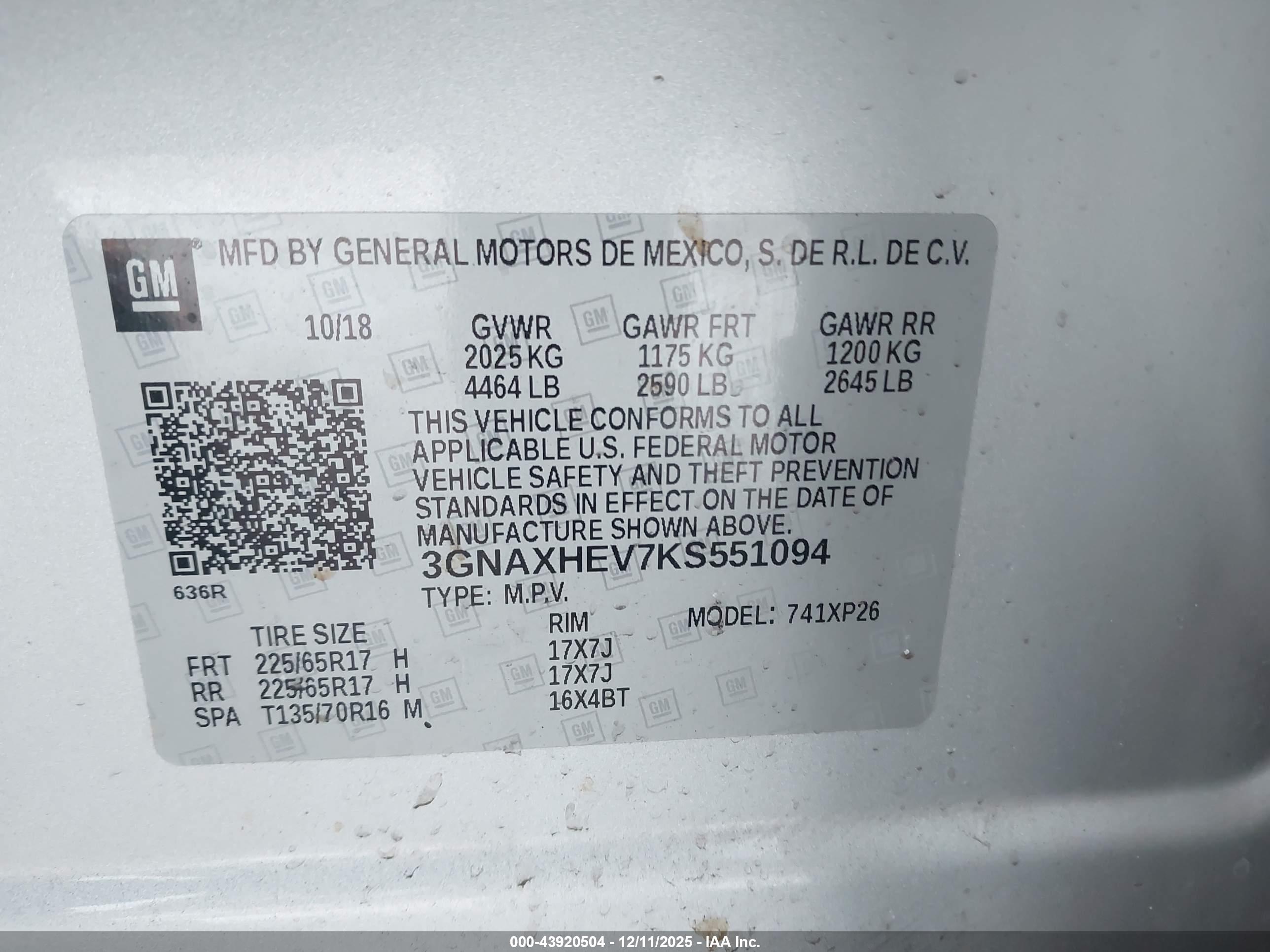 CHEVROLET EQUINOX image 9