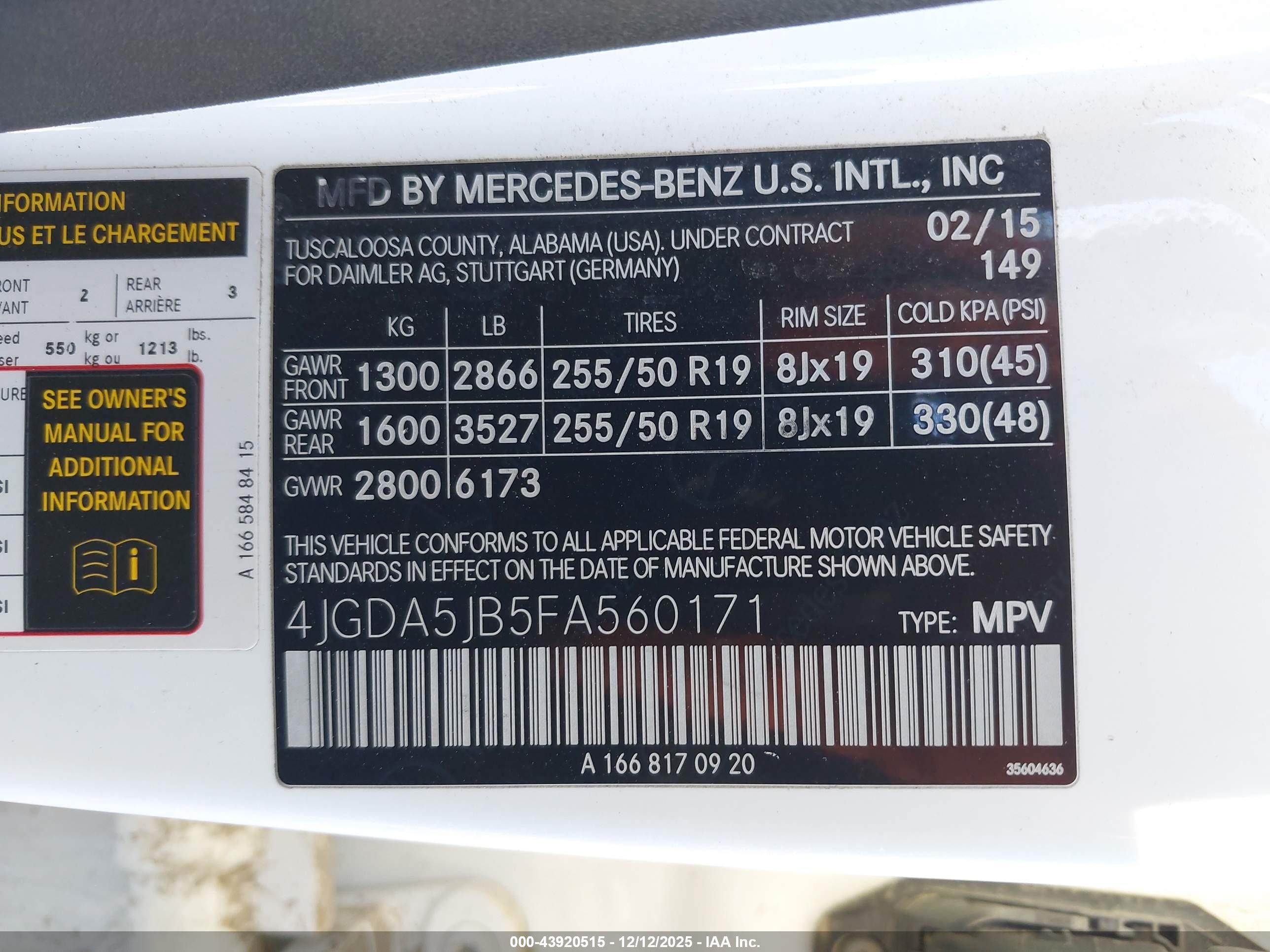 MERCEDES-BENZ ML image 9