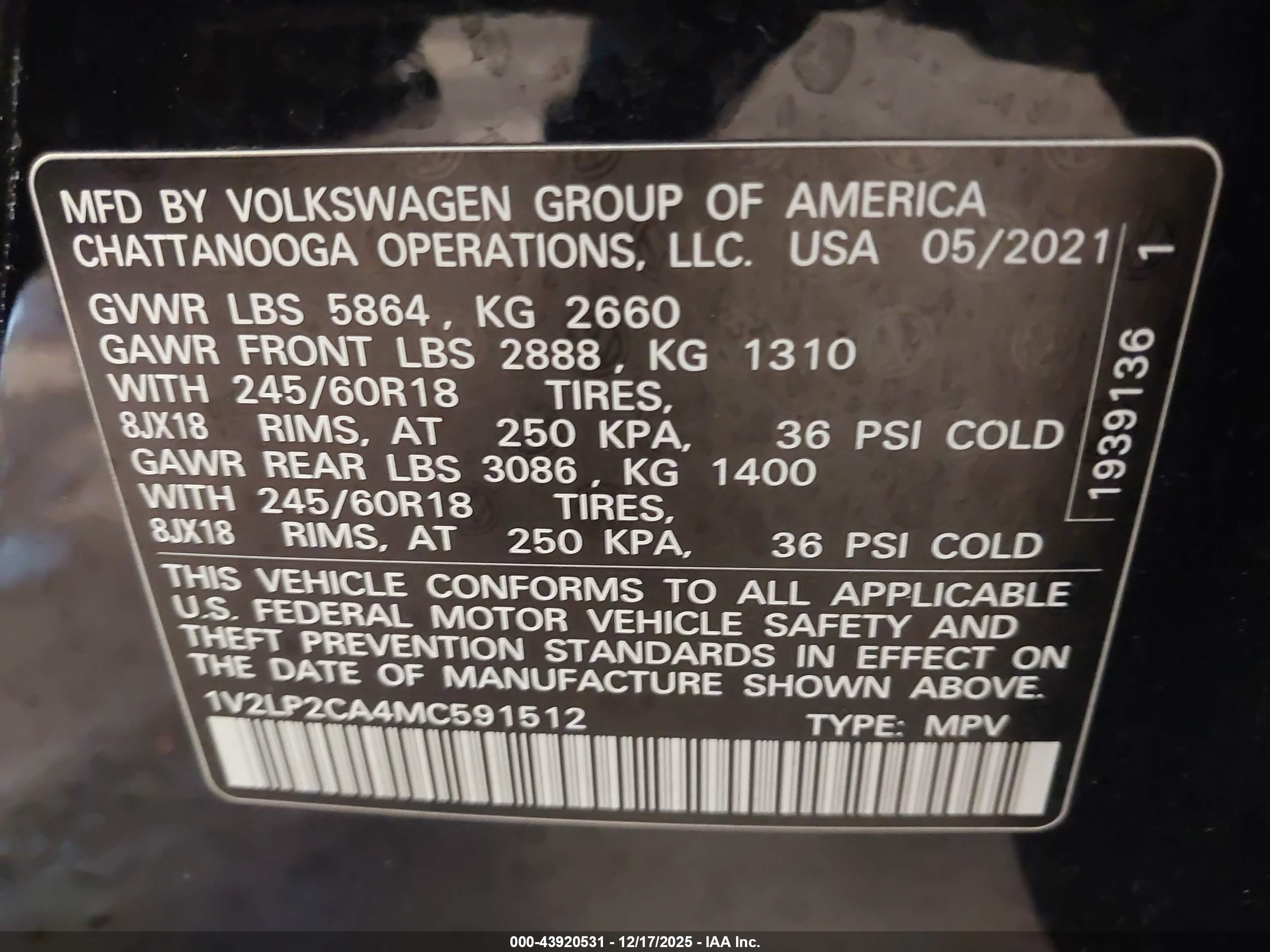 VOLKSWAGEN ATLAS image 9