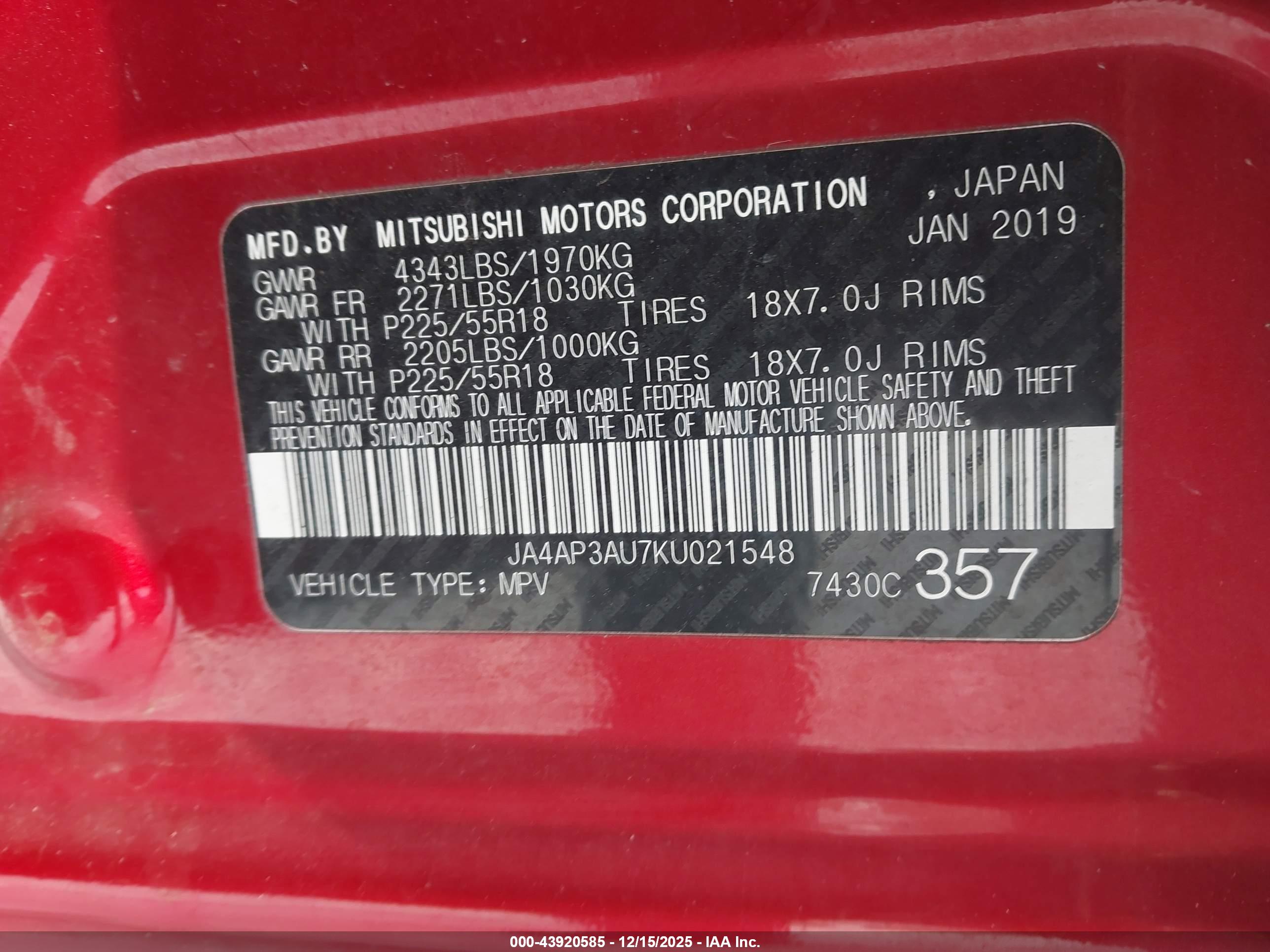 MITSUBISHI OUTLANDER image 9