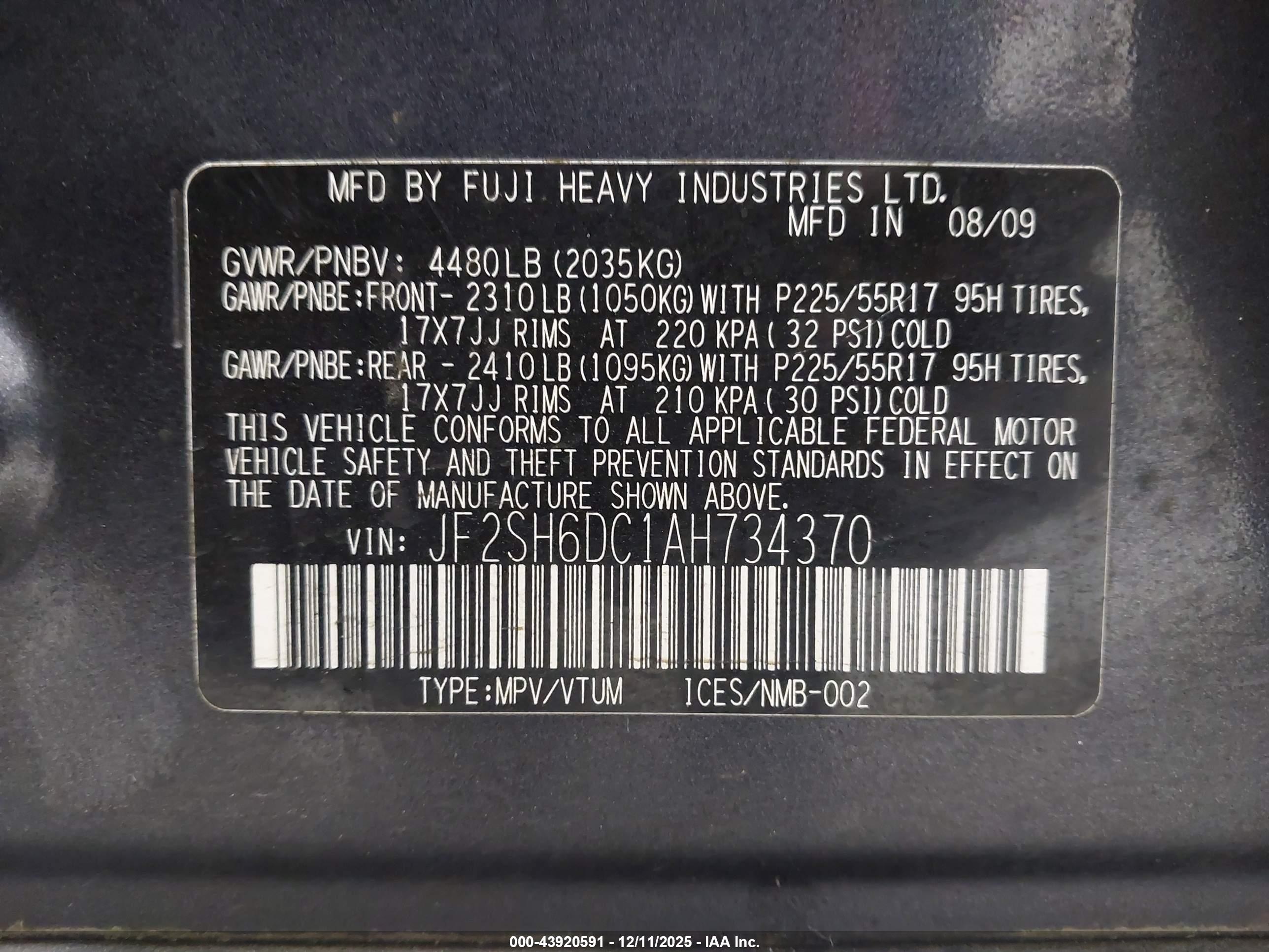SUBARU FORESTER image 9