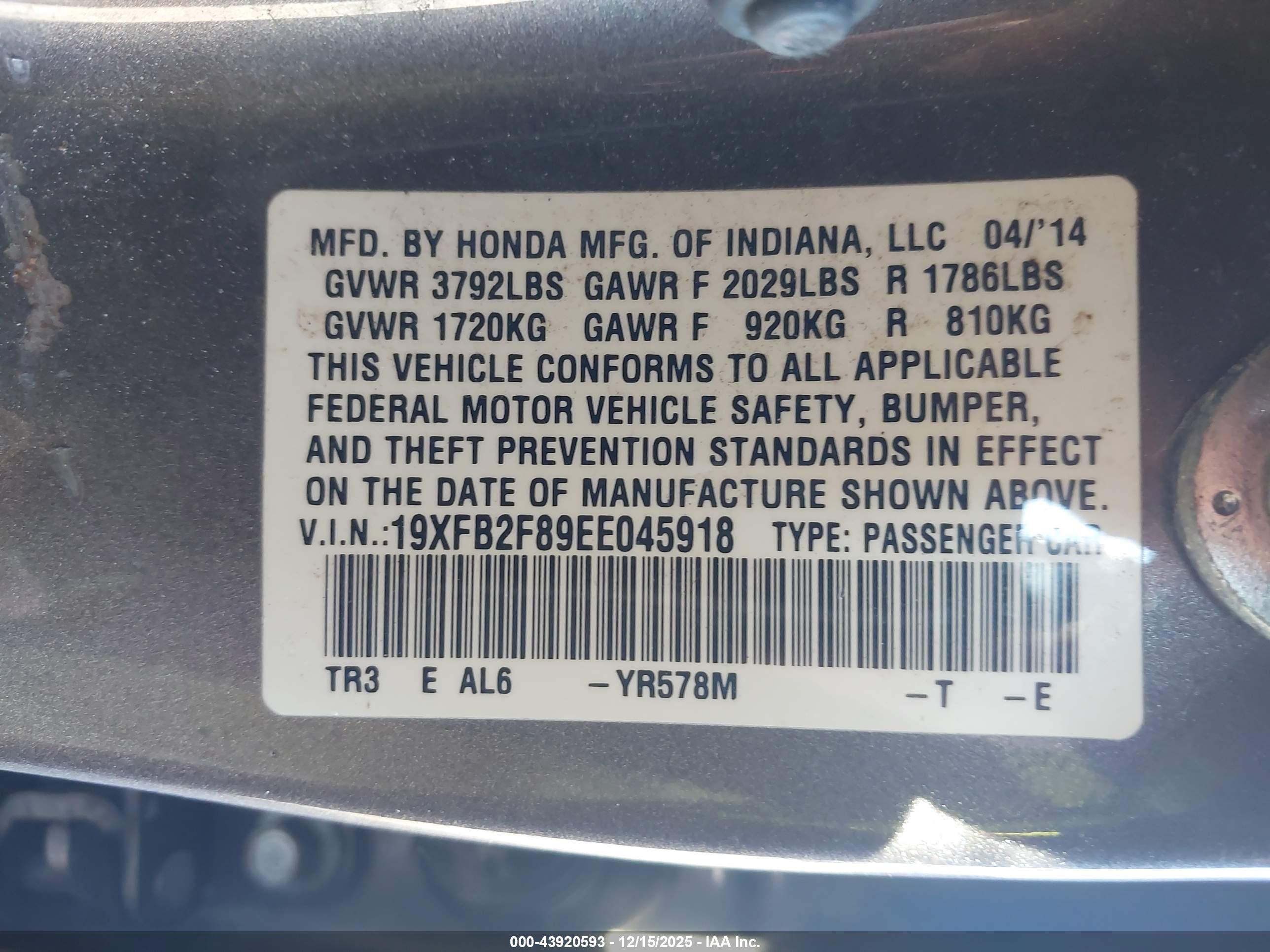 HONDA CIVIC image 9