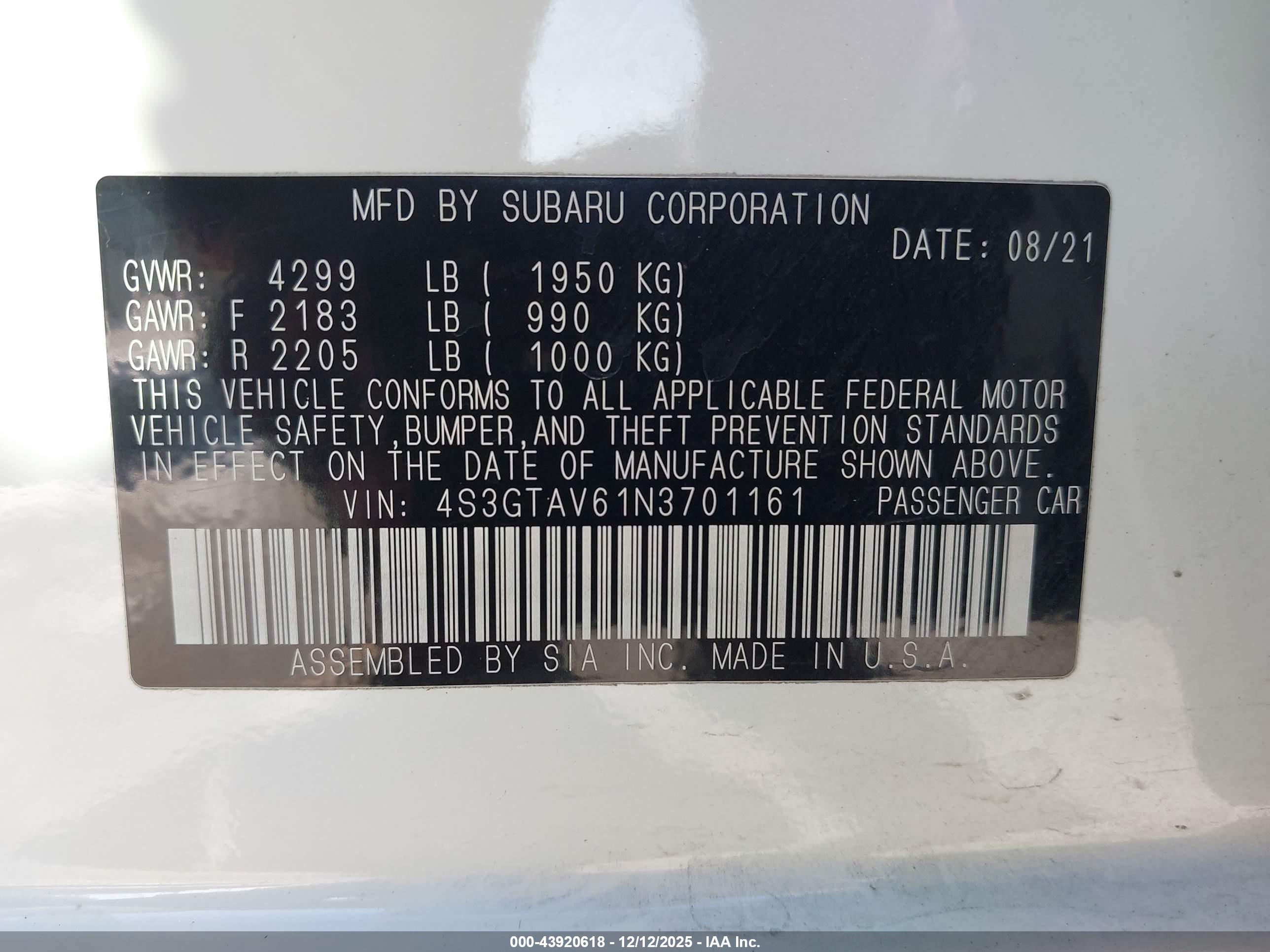 SUBARU IMPREZA image 9