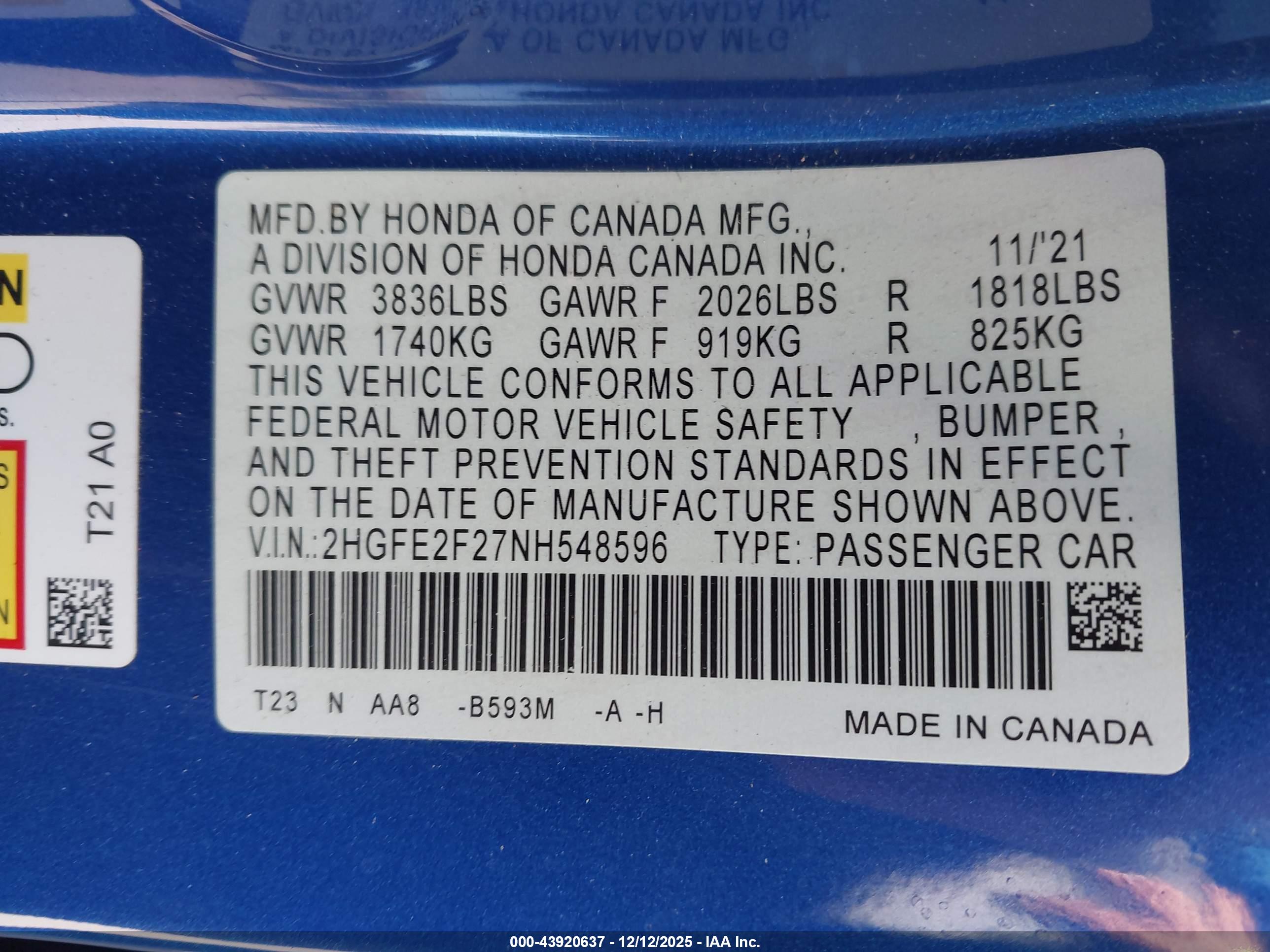 HONDA CIVIC image 9