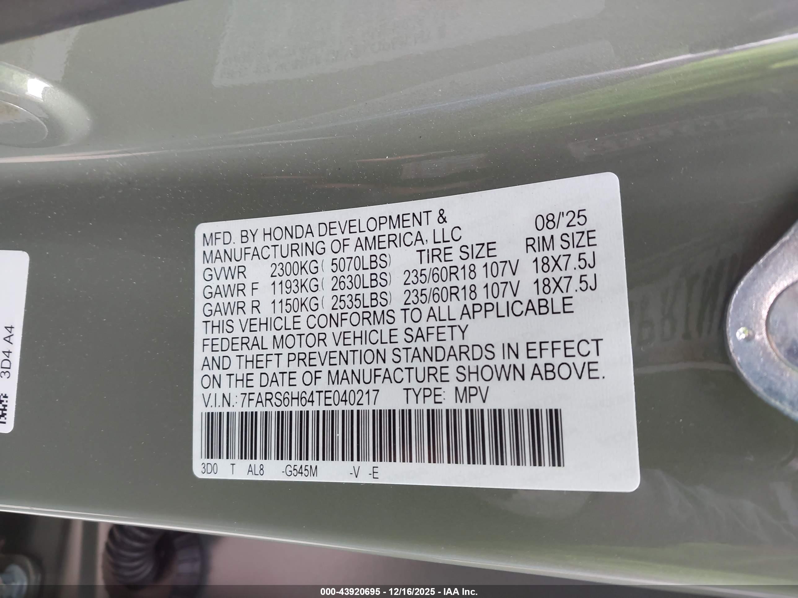 HONDA CR-V image 9