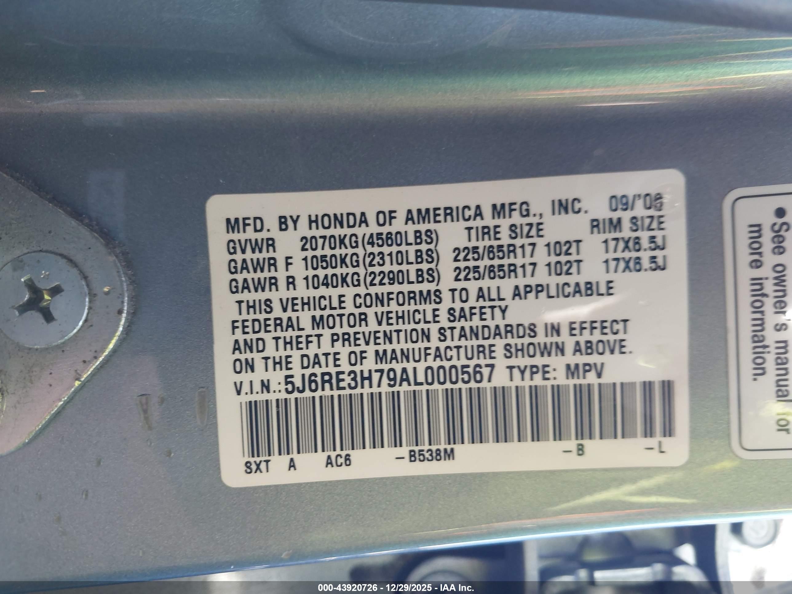 HONDA CR-V image 9