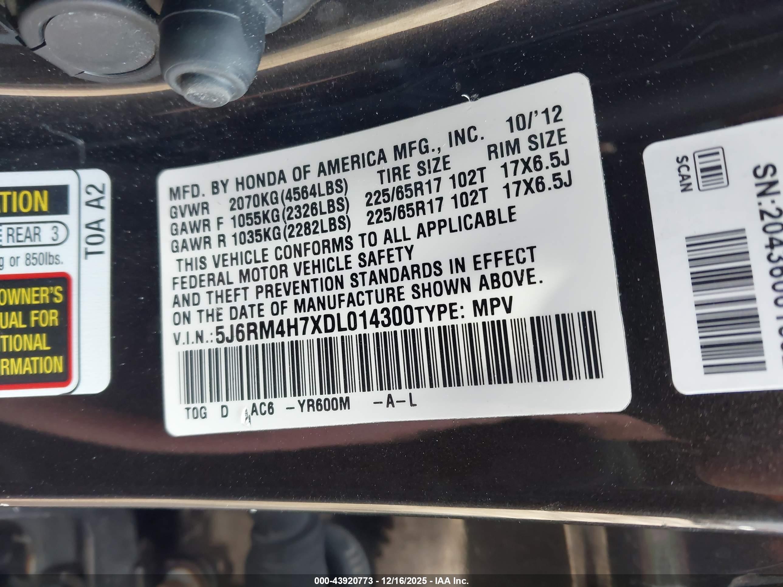 HONDA CR-V image 9