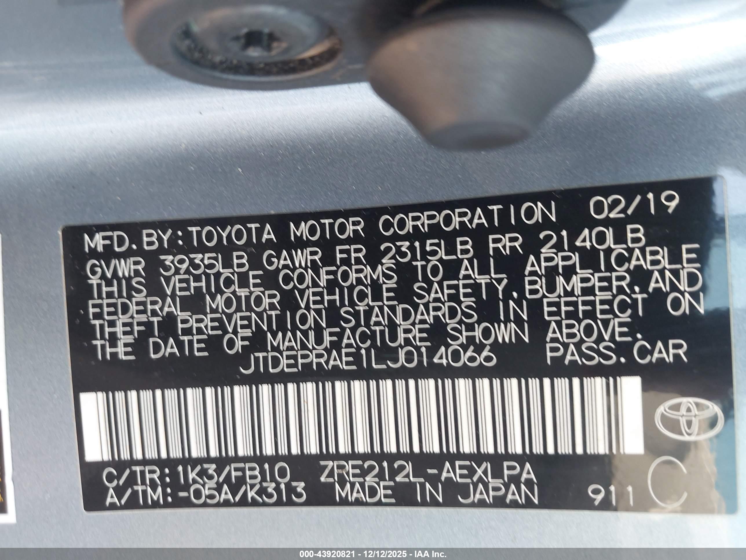 TOYOTA COROLLA image 9