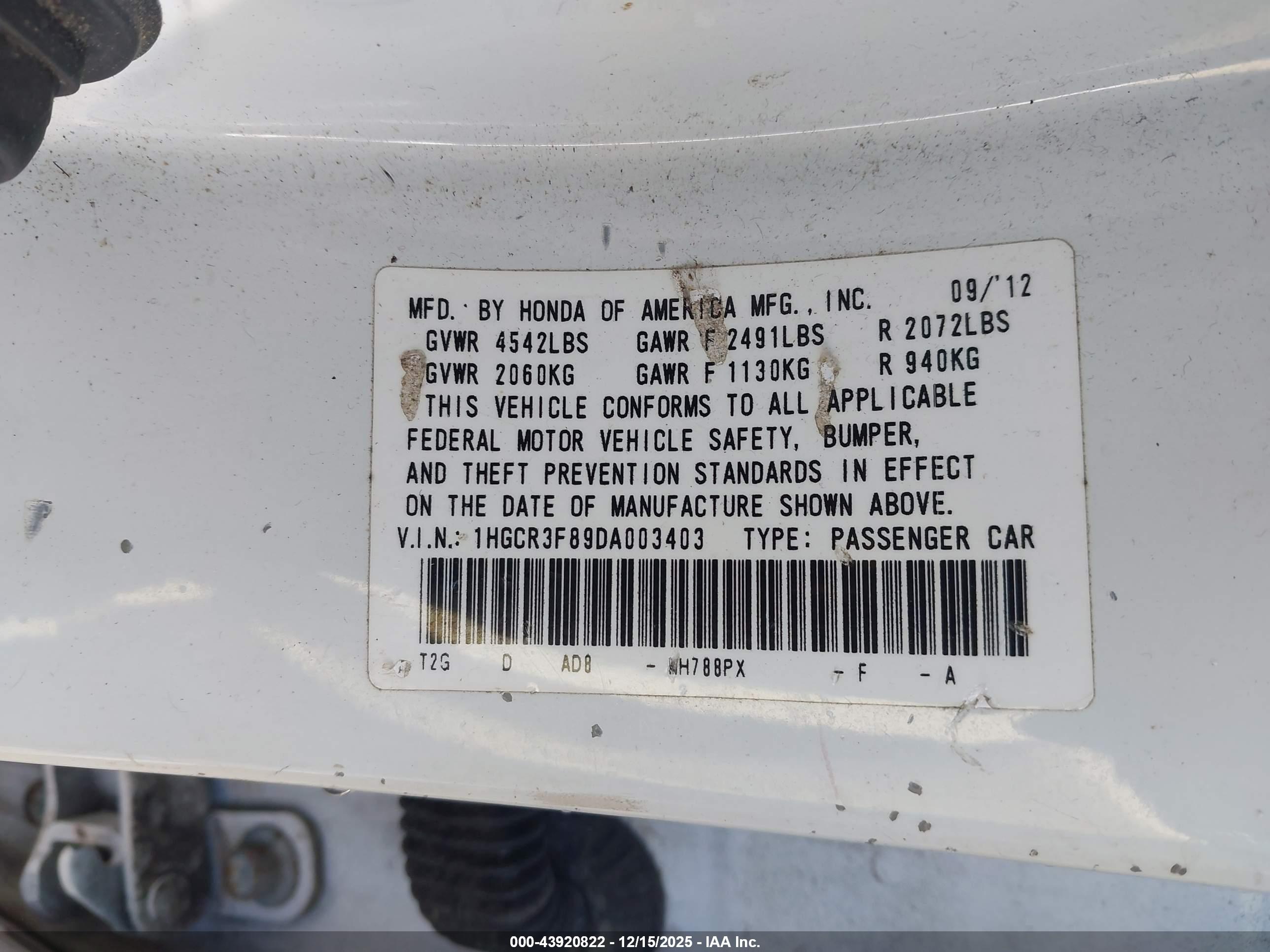 HONDA ACCORD image 9