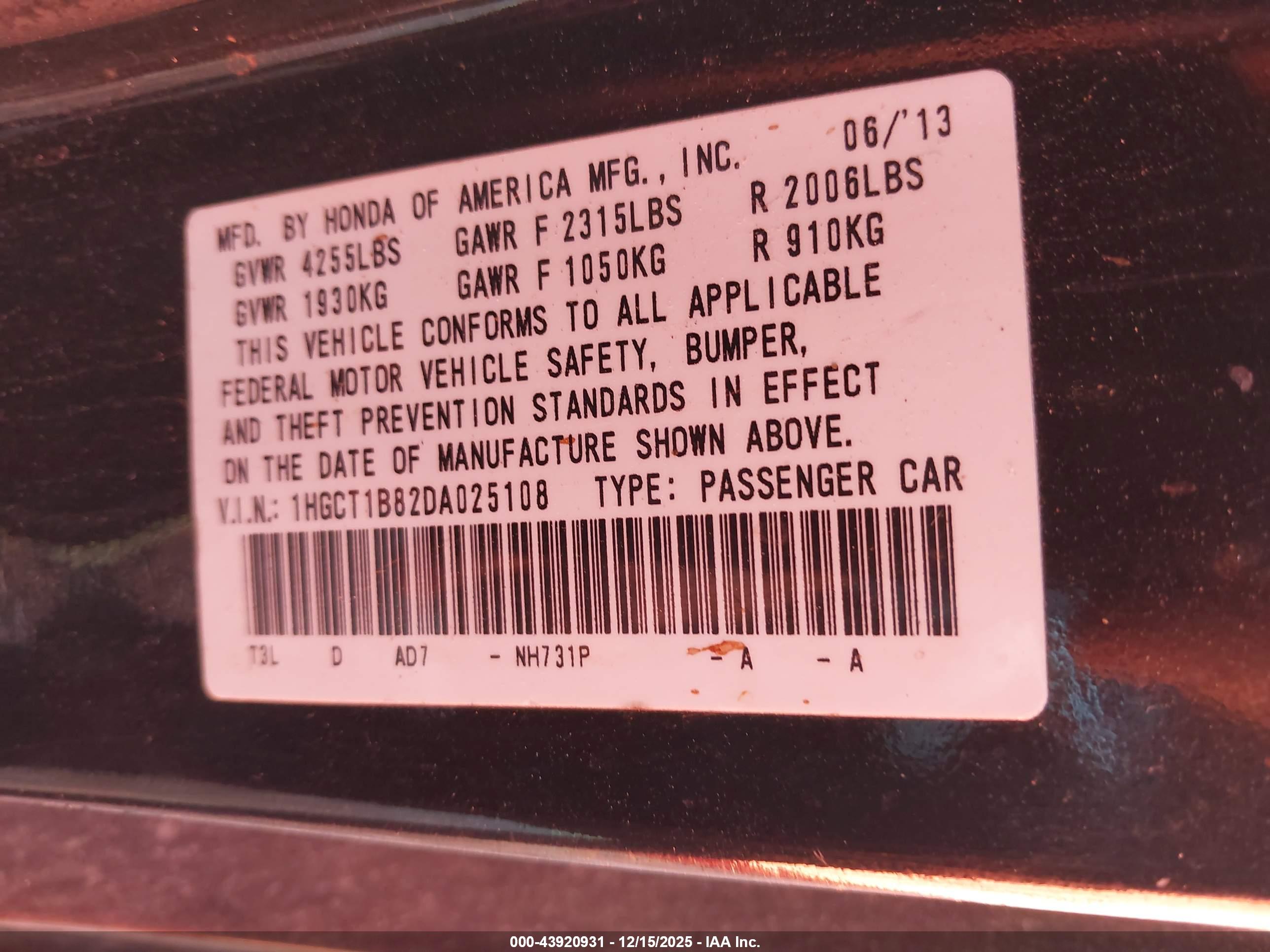 HONDA ACCORD image 9