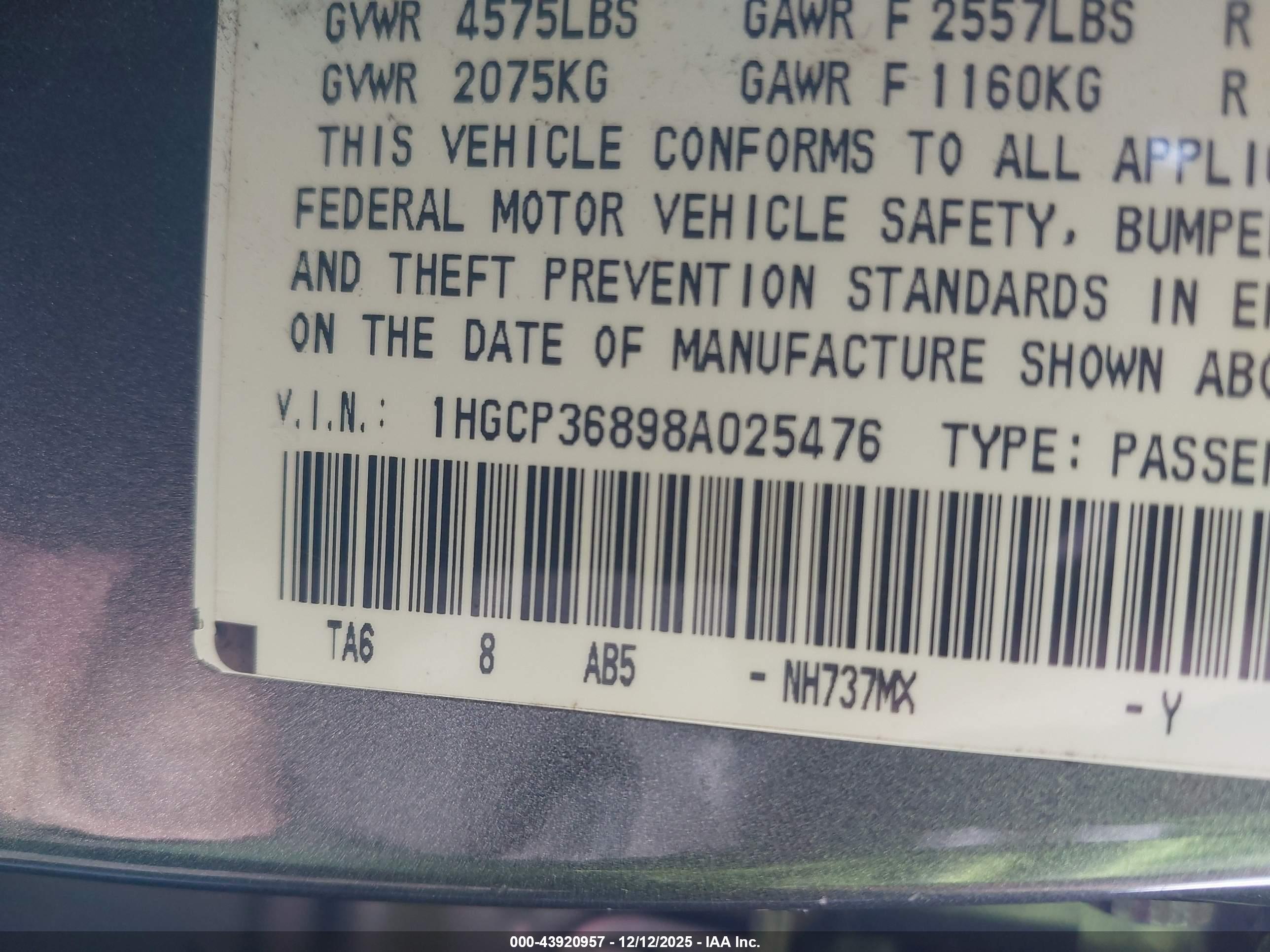 HONDA ACCORD image 9
