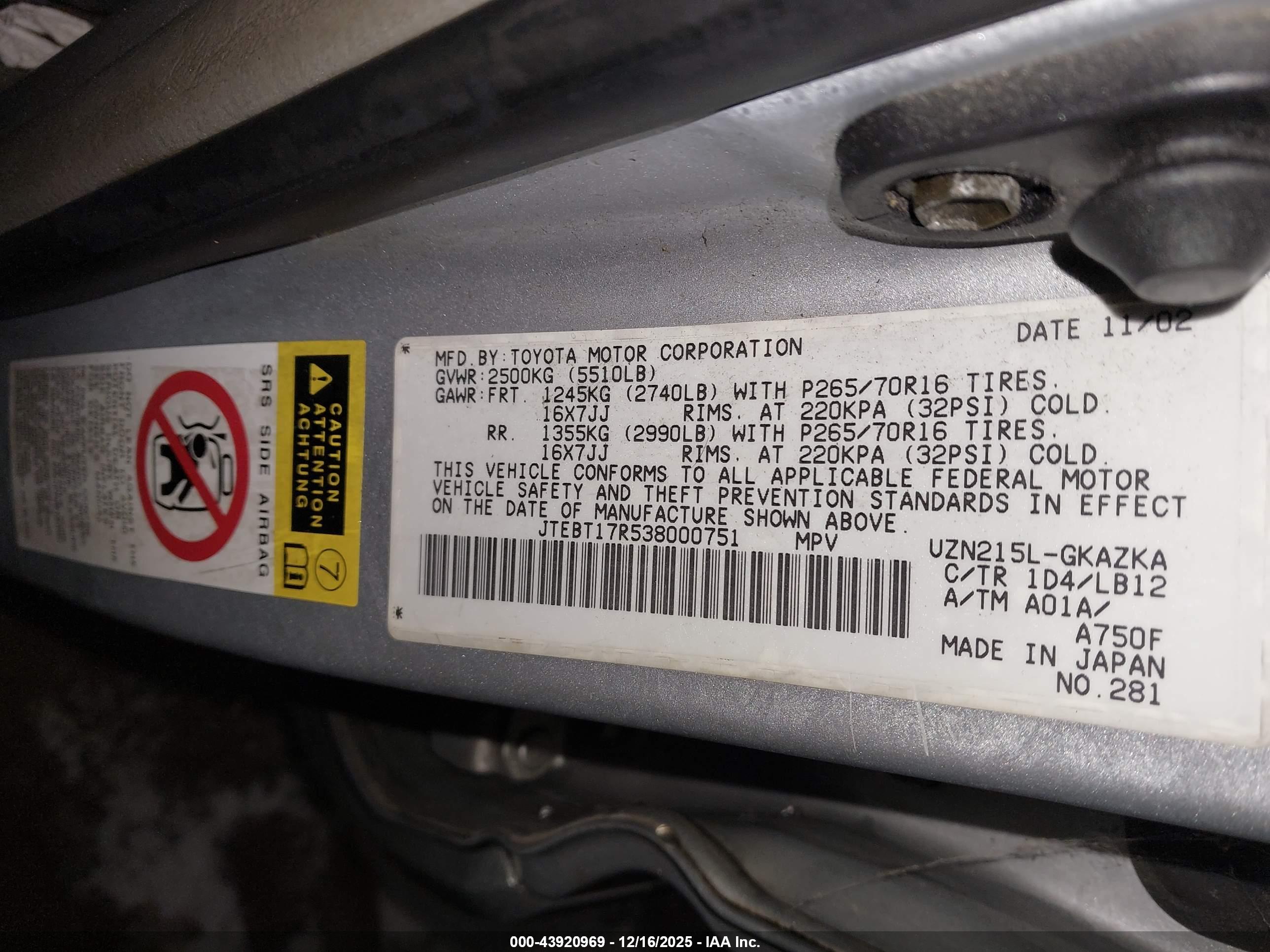 TOYOTA 4RUNNER image 9